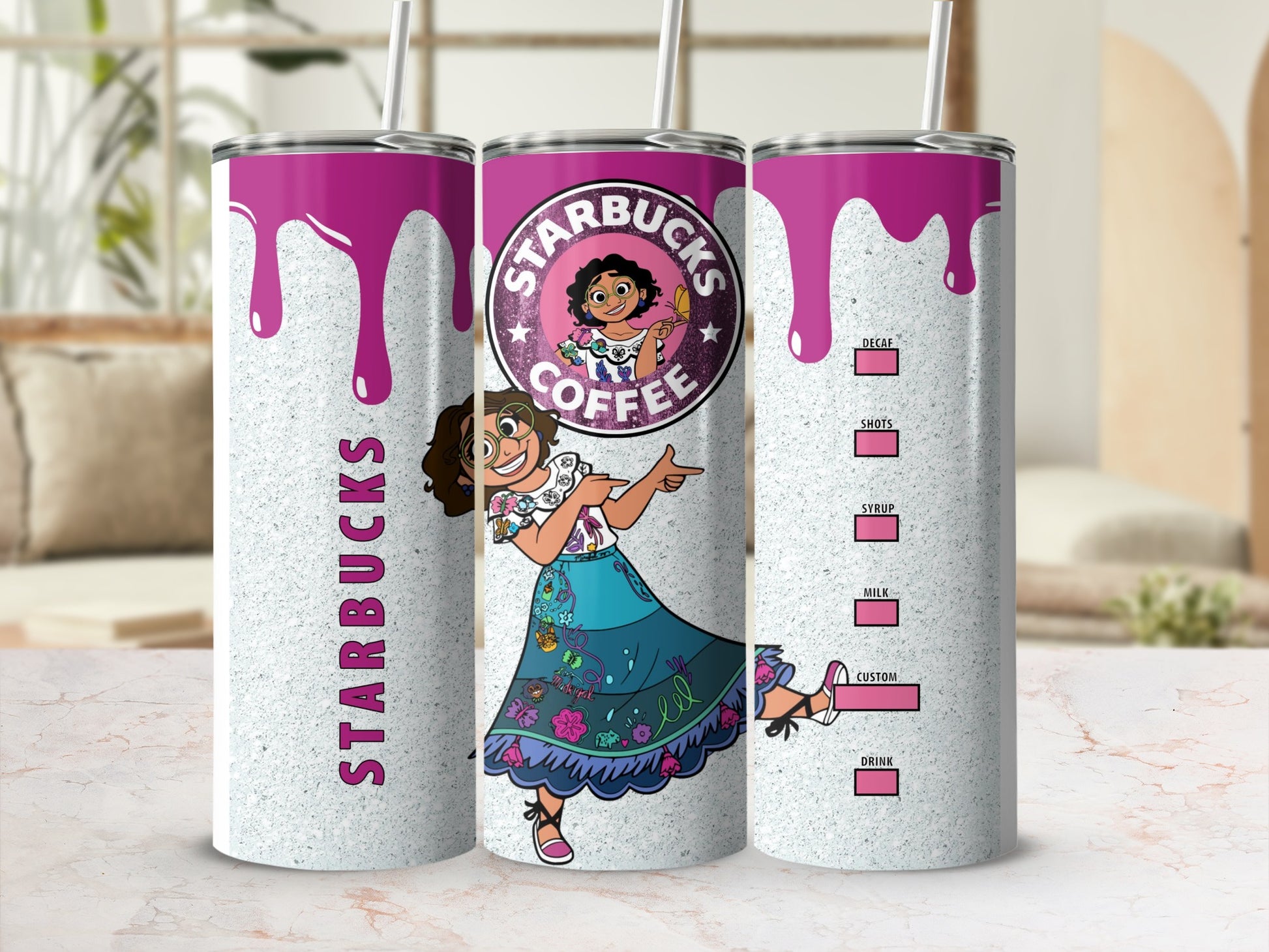 Starbucks Coffee Character Design Tumbler Cup