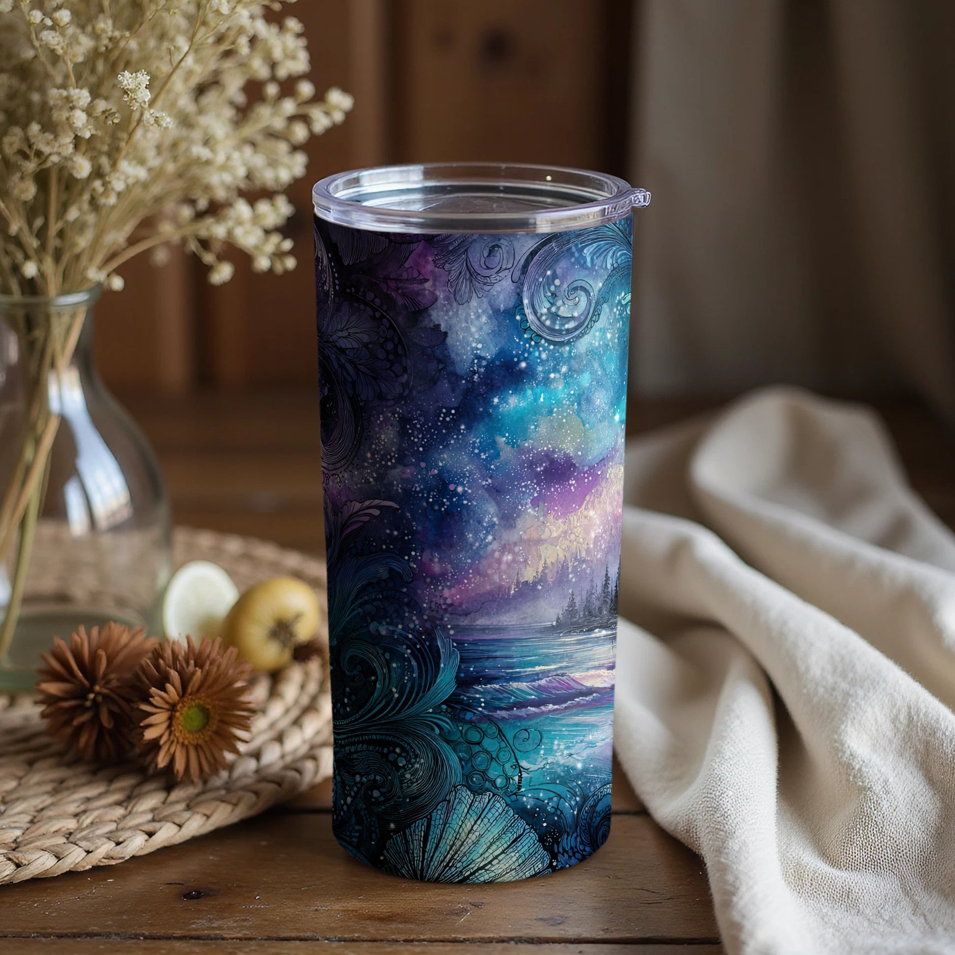 Artistic Vivid Galaxy Insulated Tumbler Product