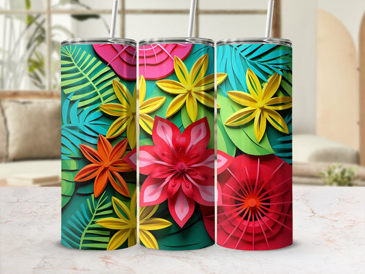 Colorful Floral Design Tall Drinkware Product