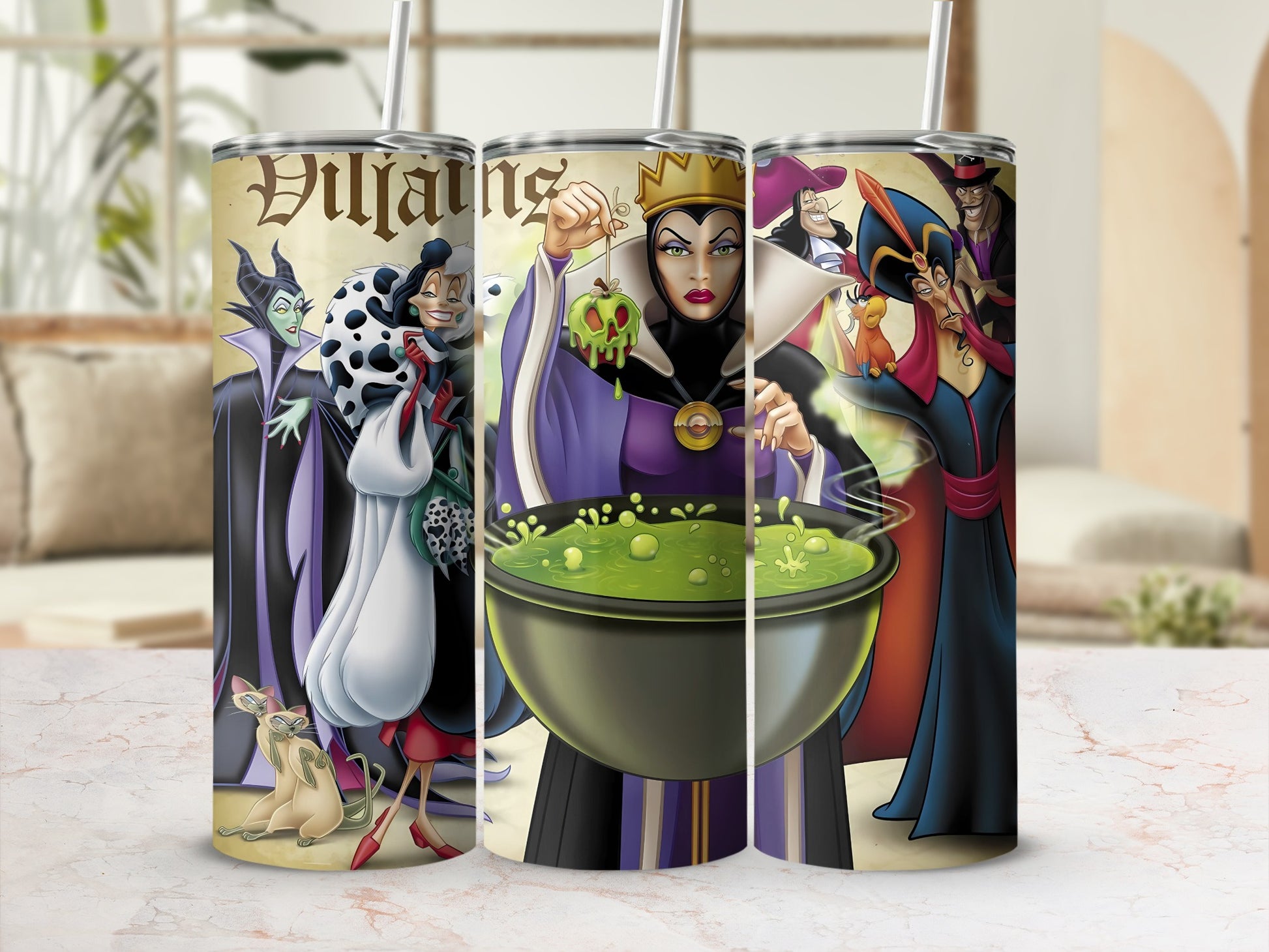 Disney Villains Characters Tumbler for Unique Drinkware