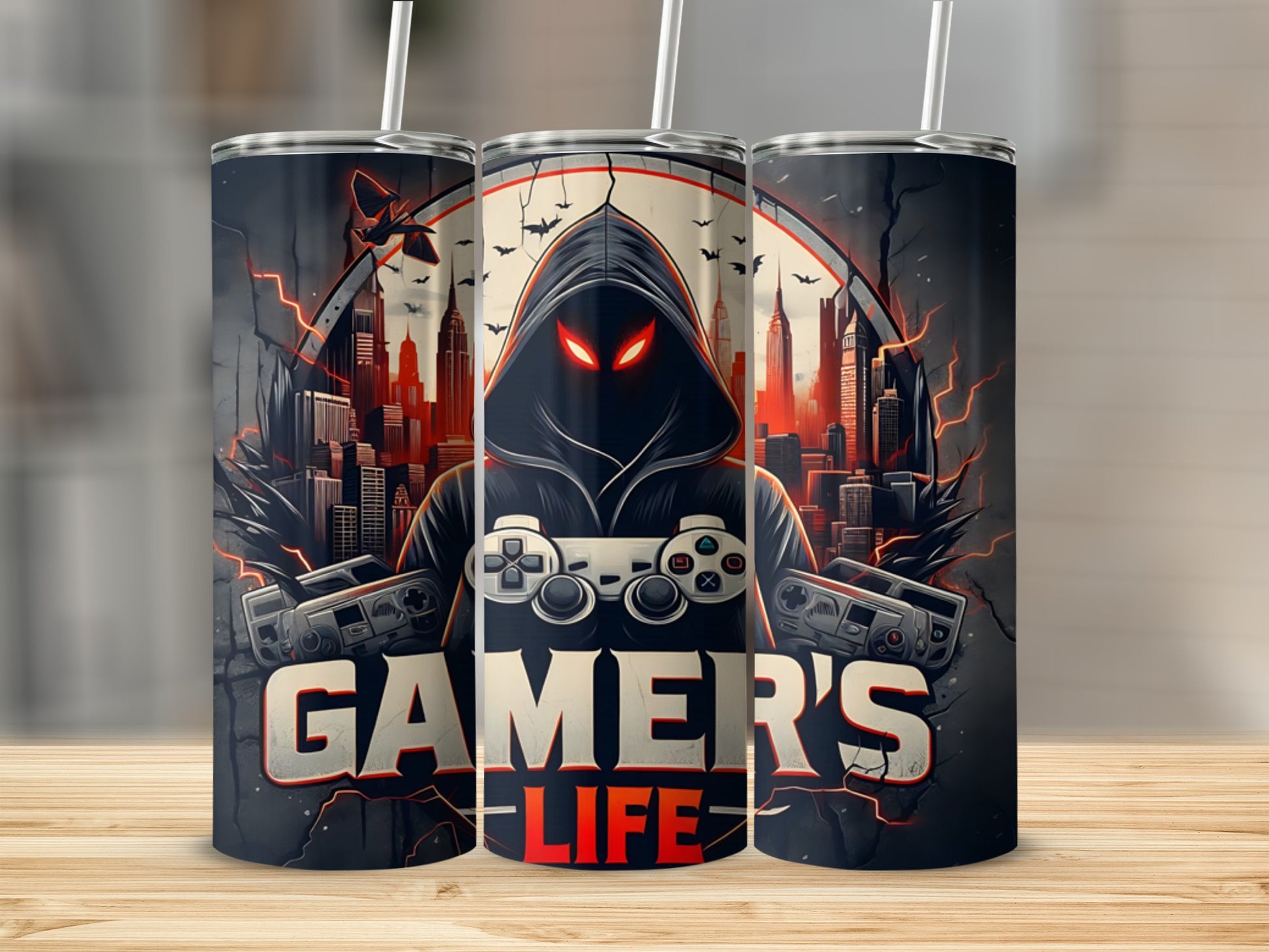 Dark Hooded Figure Controller Gamer's Life City Bats product type