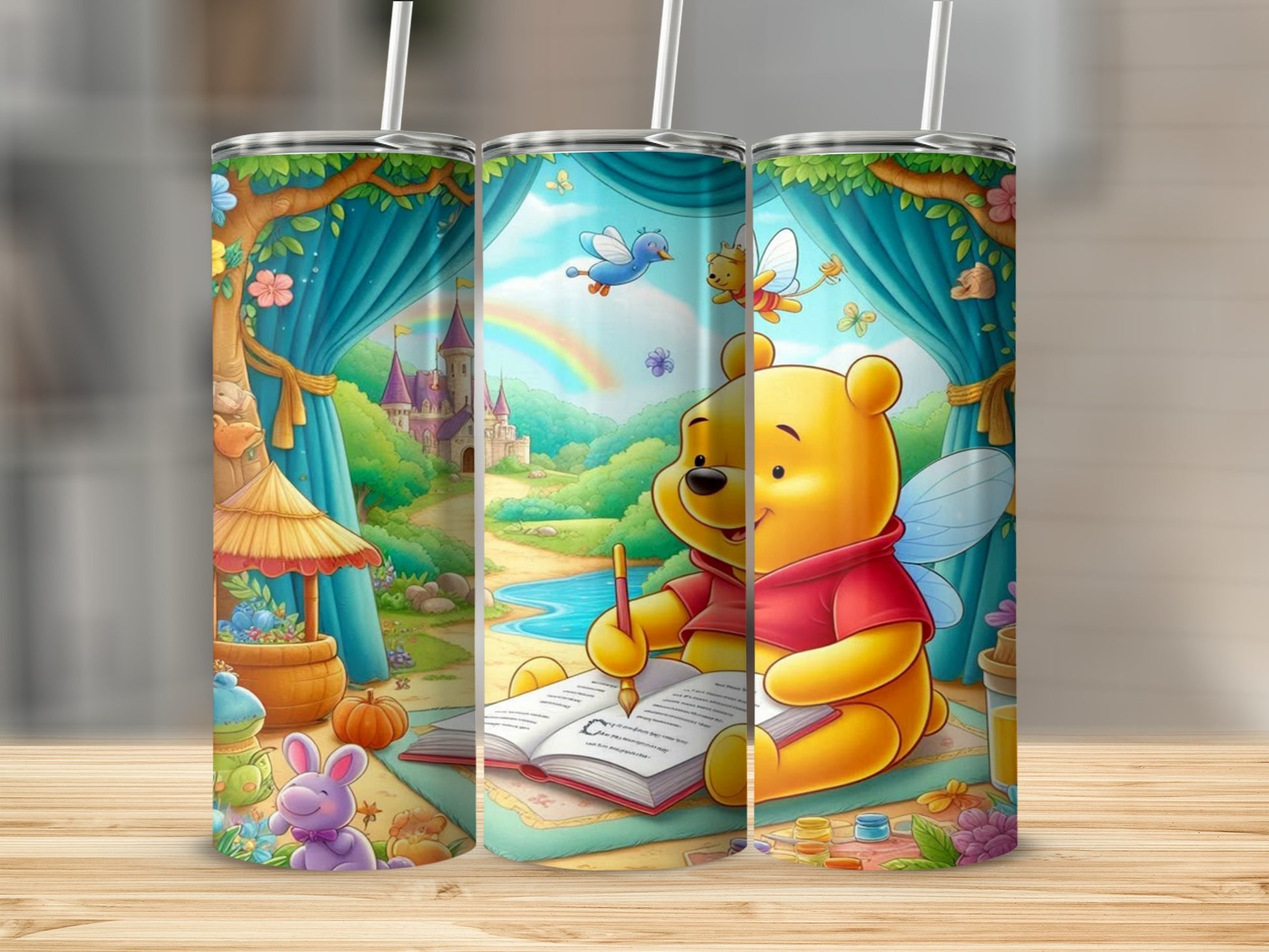 Winnie the Pooh Illustration Magic Garden Tumblers