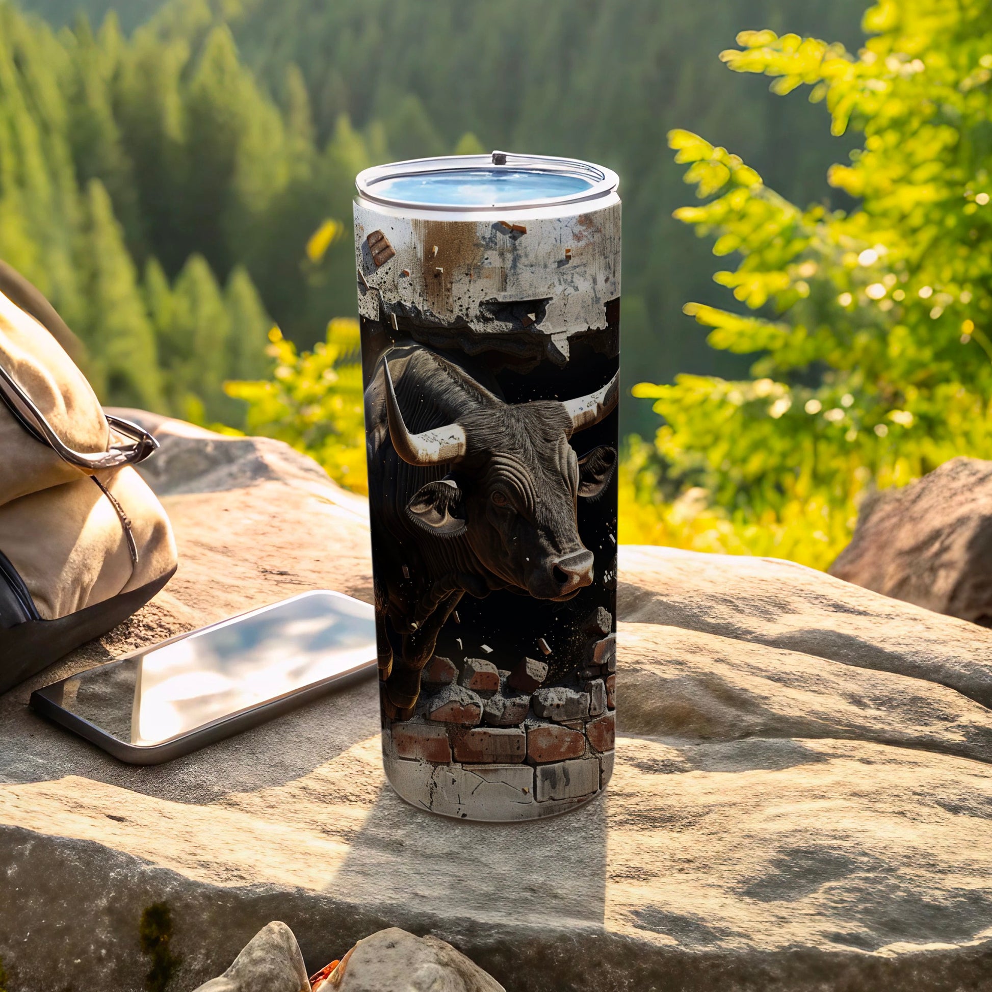 Powerful Black Bull Breaking Brick Wall Tumbler product type
Bull Tumbler
Black Bull
Animal Design
Wildlife Art
Custom Tumbler
Insulated Drinkware
Travel Cup
Beverage Holder
Unique Gift
Strength Symbol
Brick Wall Art
Powerful Bull
Rustic Style
Outdoor Gear
Nature Theme
Coffee Cup
Water Bottle
Bull Art
Dynamic Design
Adventure Drinkware