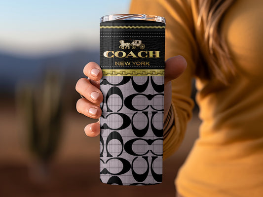 COACH New York Branded Stylish Insulated Travel Mug