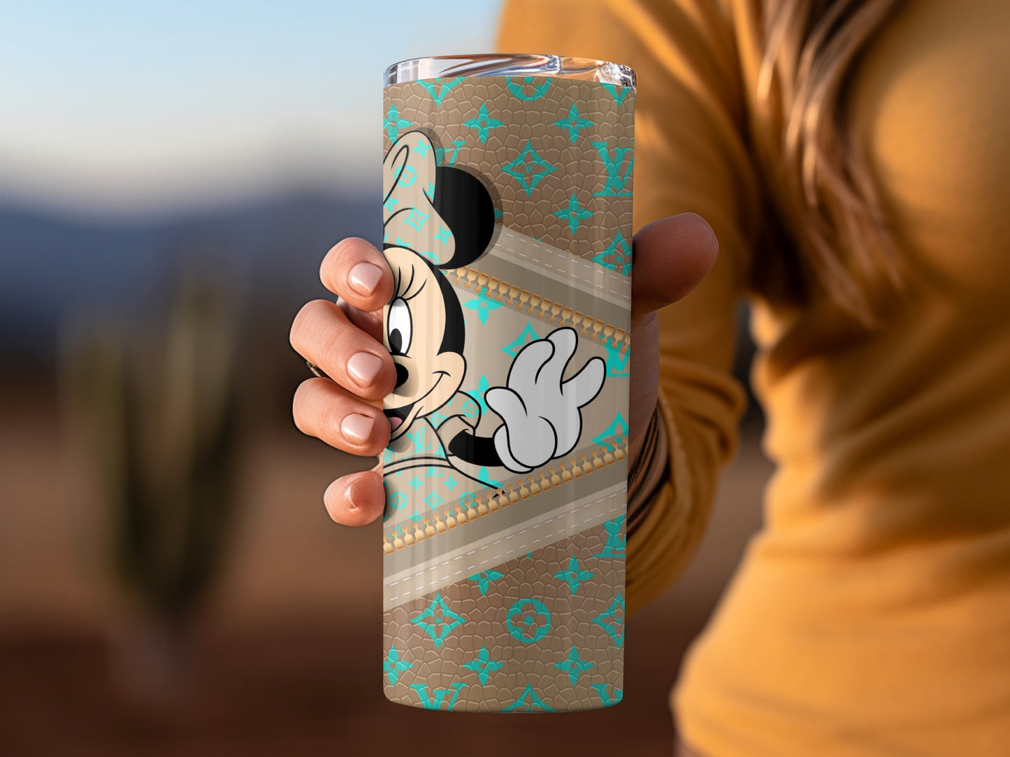 Minnie Mouse Cartoon Themed Insulated Tumbler Cup