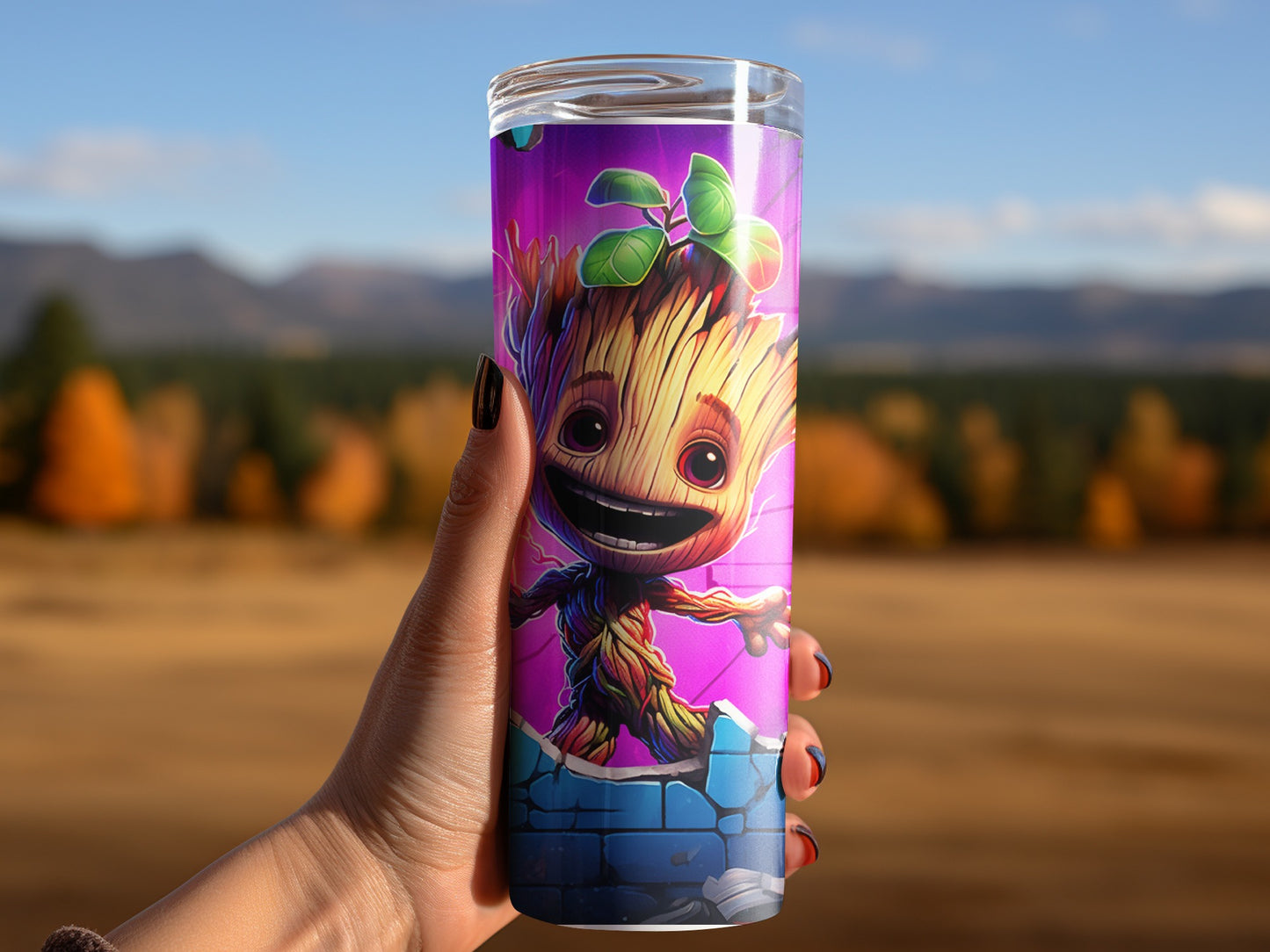 Groot Themed Travel Mug for Marvel Fans