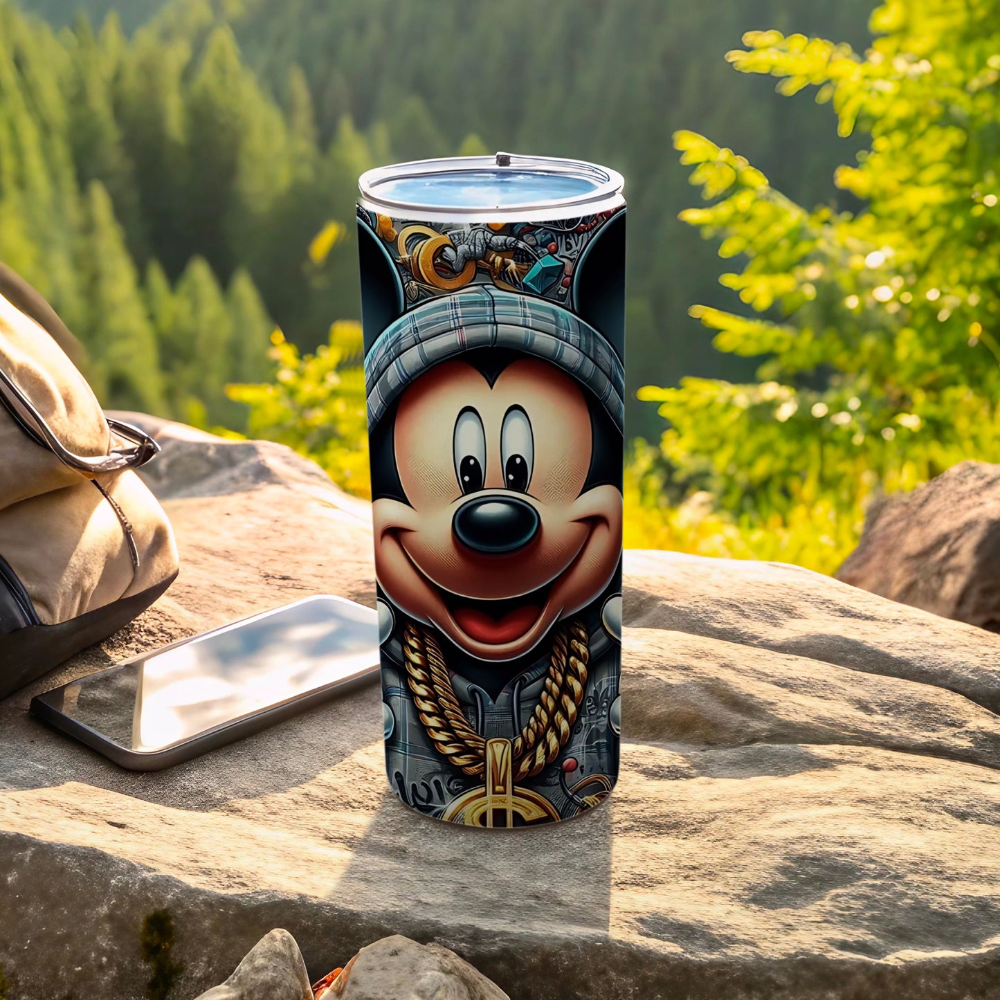 Hipster Cartoon Character Tumbler 20oz Travel Cup