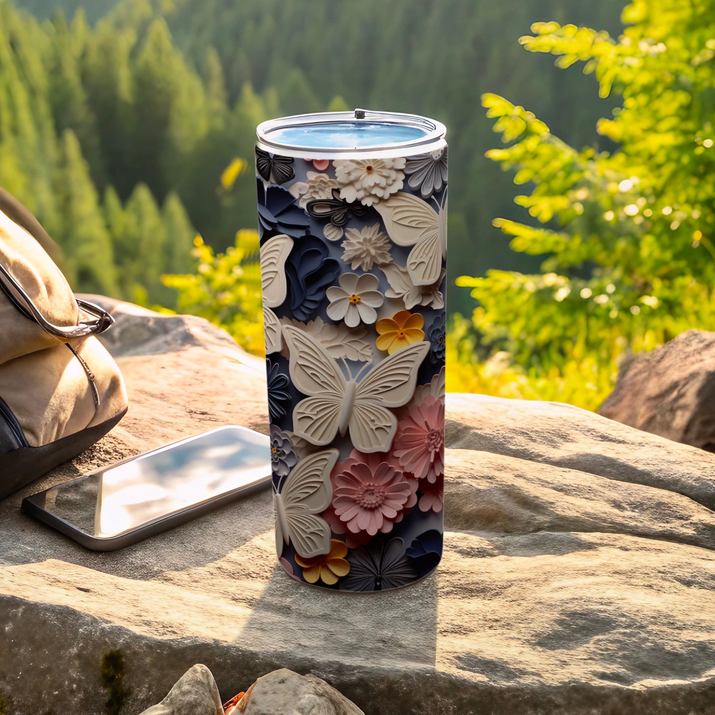 Elegant Floral Butterfly Relief Tumbler Insulated Drinkware product type
Tumbler
Travel Mug
Insulated Cup
Floral Design
Butterfly Art
Embossed Pattern
3D Flowers
Pastel Colors
Nature Inspired
Elegant Drinkware
Unique Design
Relief Art
Drink Container
Summer Style
Spring Decor
Gift Idea
Artful Cup
Patterned Tumbler
Butterfly Flowers
Fashion Tumbler