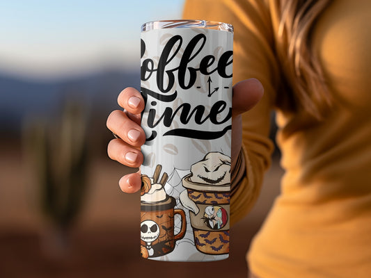 Coffee Time Halloween Themed Travel Mug 20oz Tumbler
