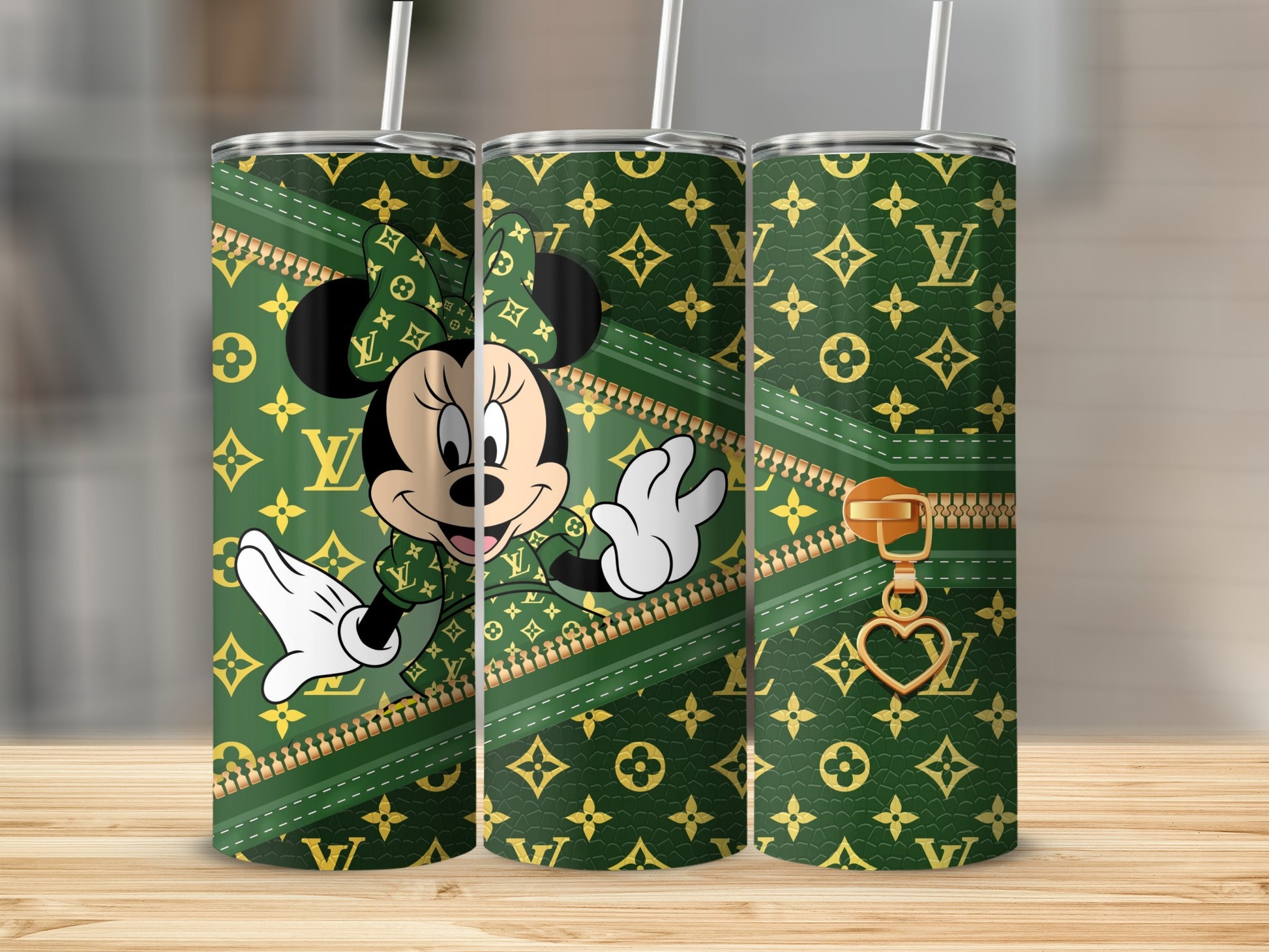 Minnie Mouse Green Designer Pattern Tumbler Product