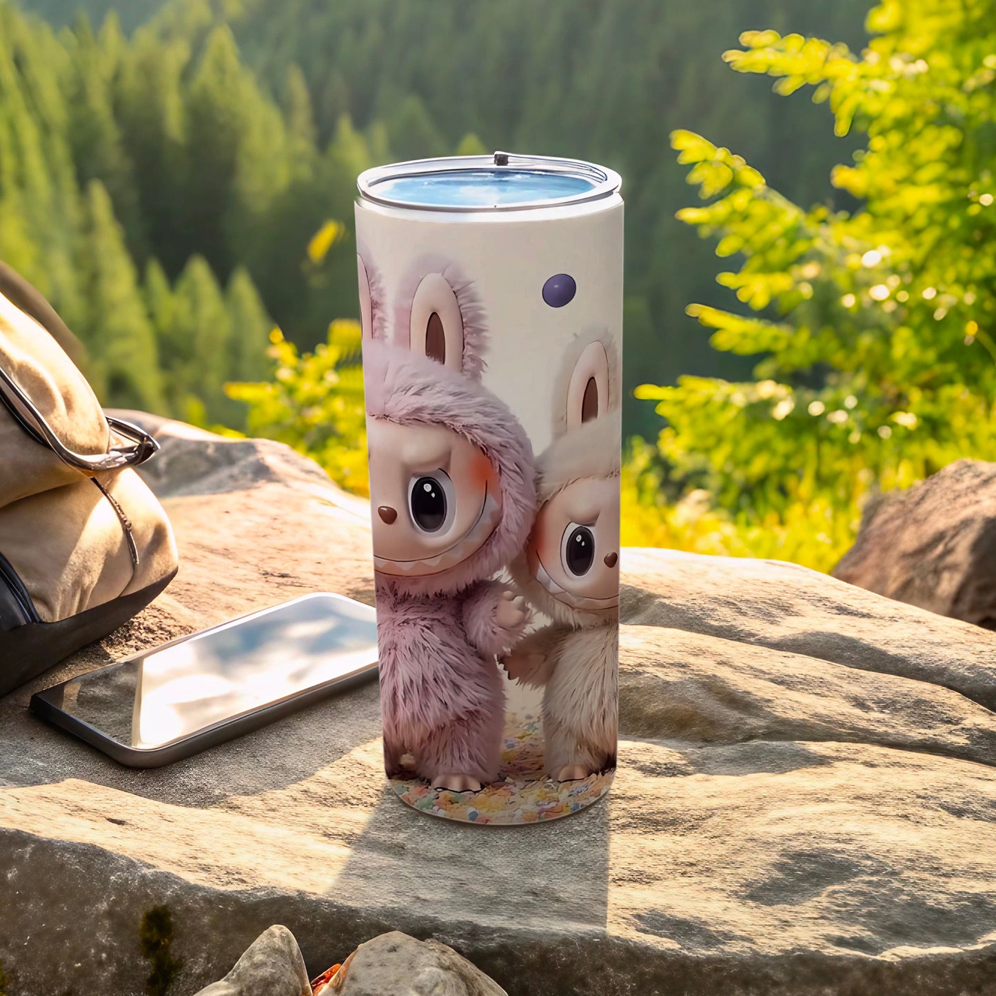 Adorable Bunny Characters Design Tumbler Cup