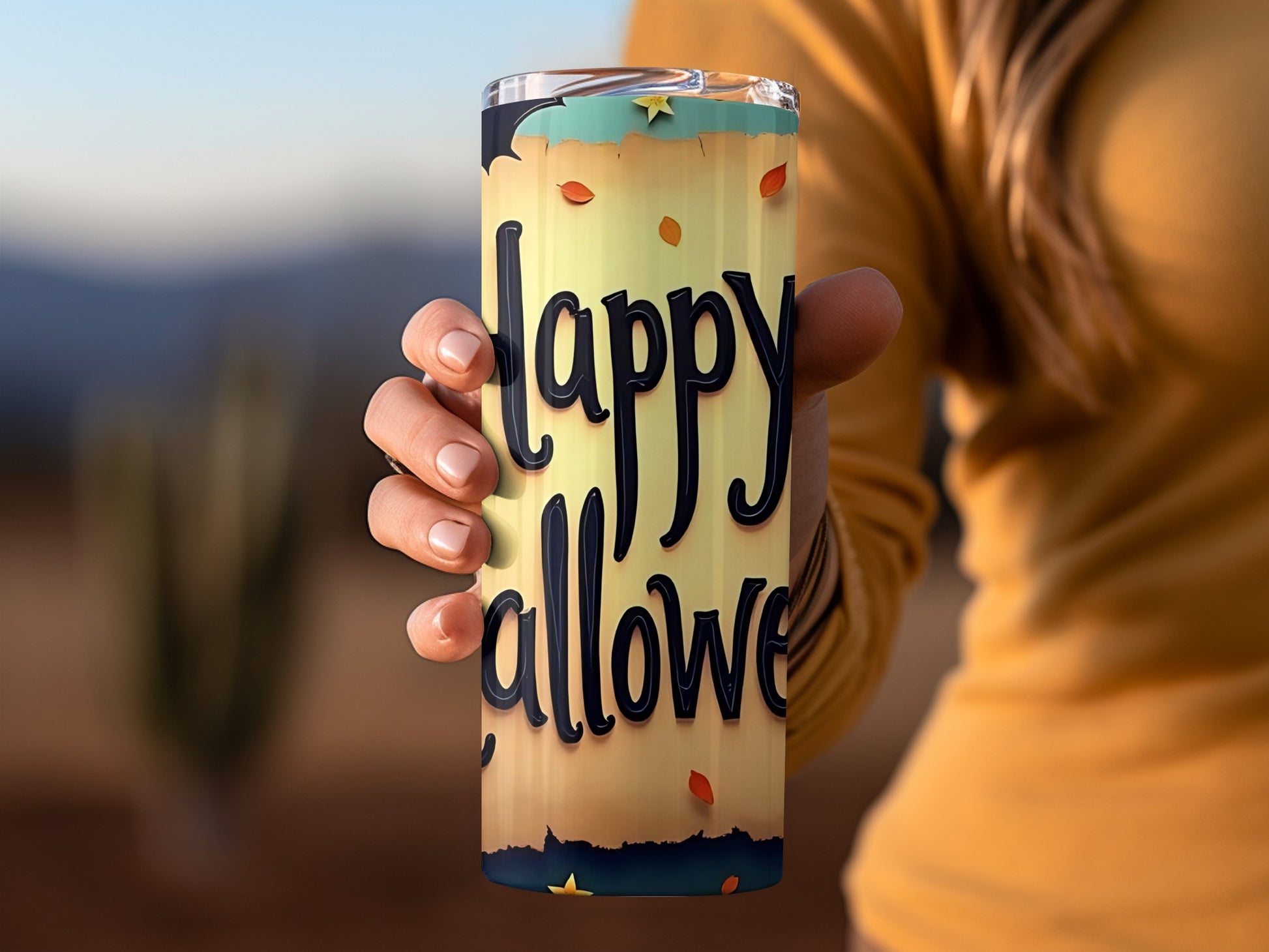 Vibrant Happy Halloween Tumbler for Festive Spirits