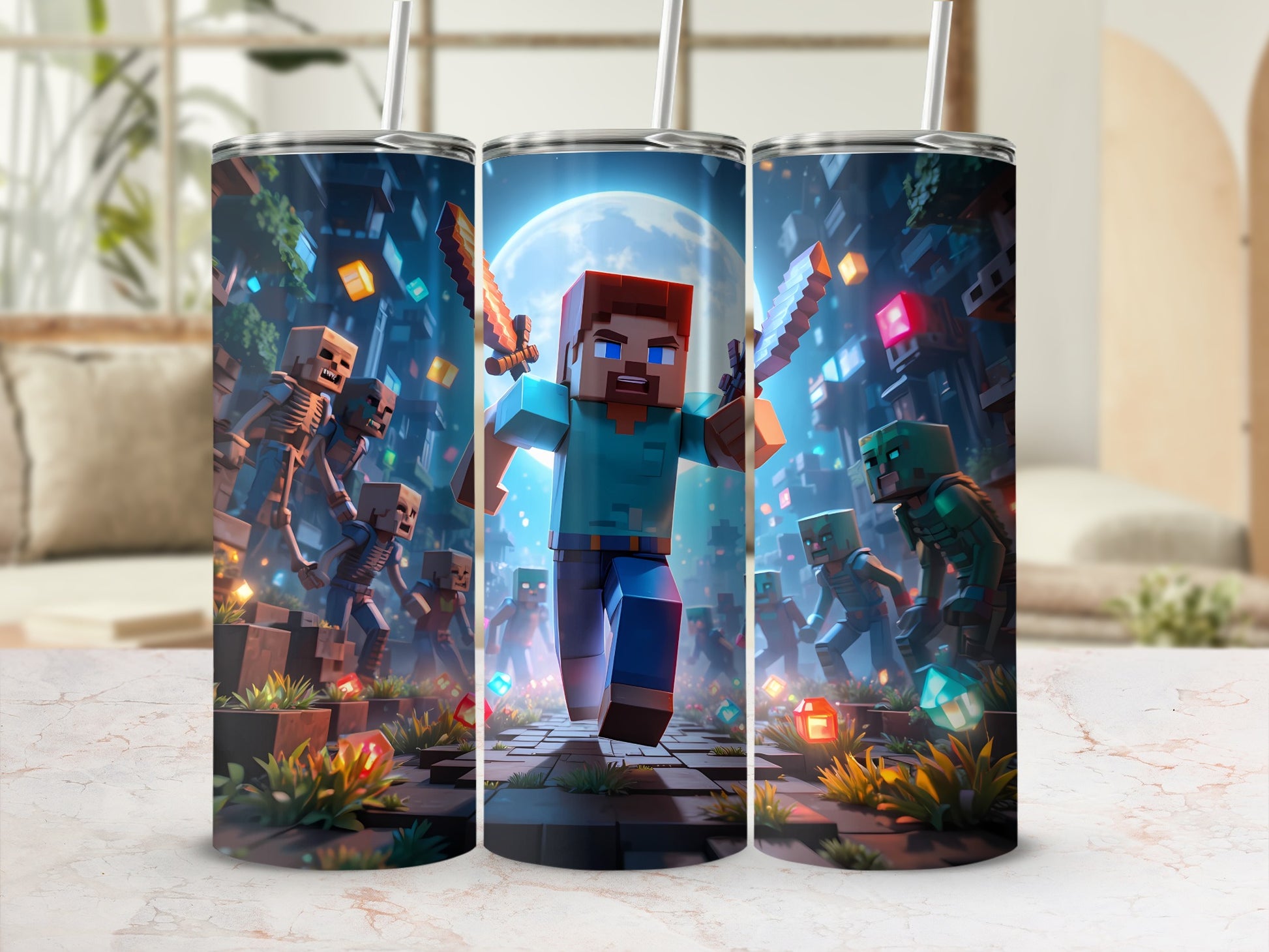 Video Game Inspired Design Tumbler for Gamers