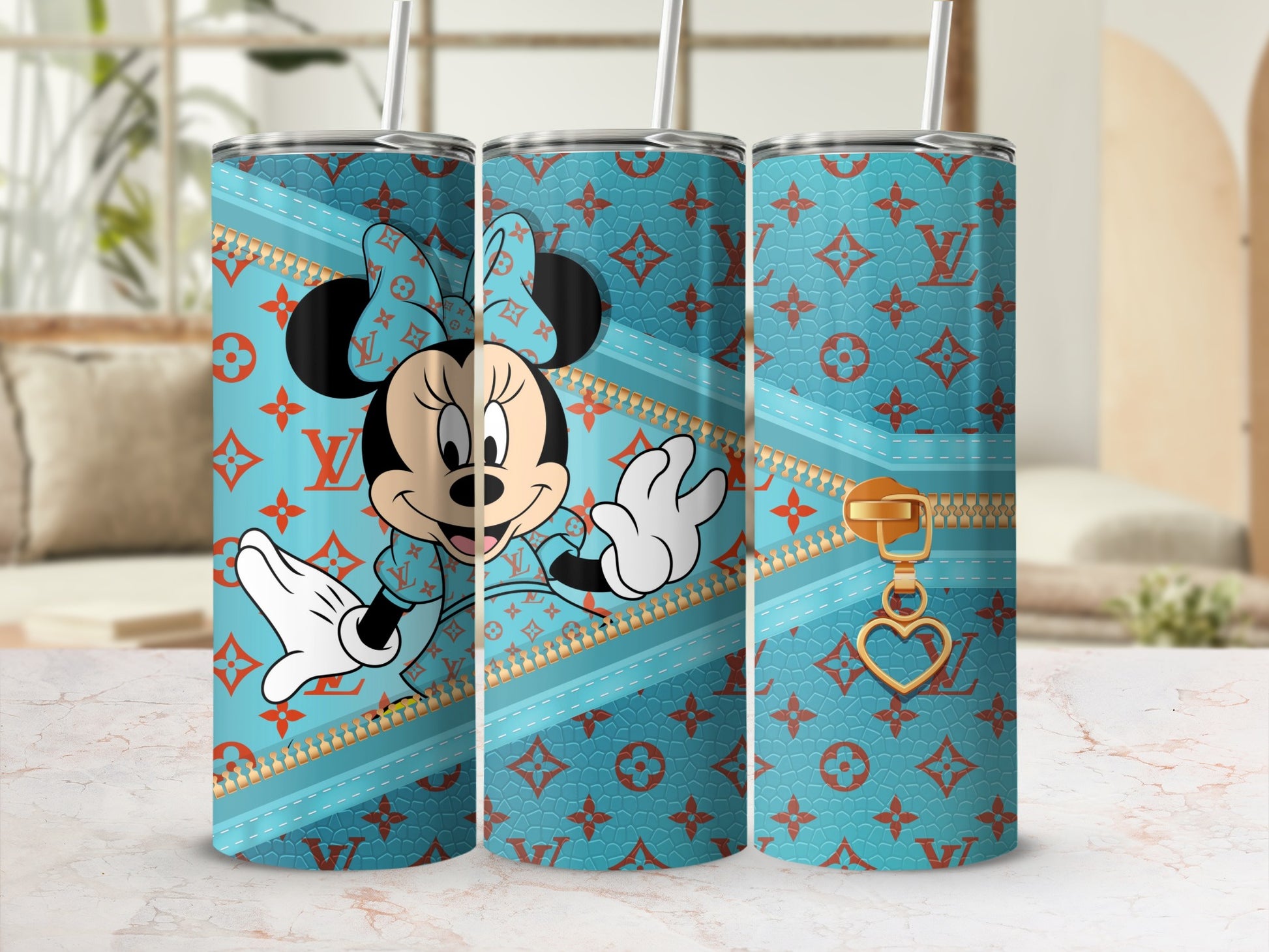Cute Minnie Character Tumbler with Stylish Design
