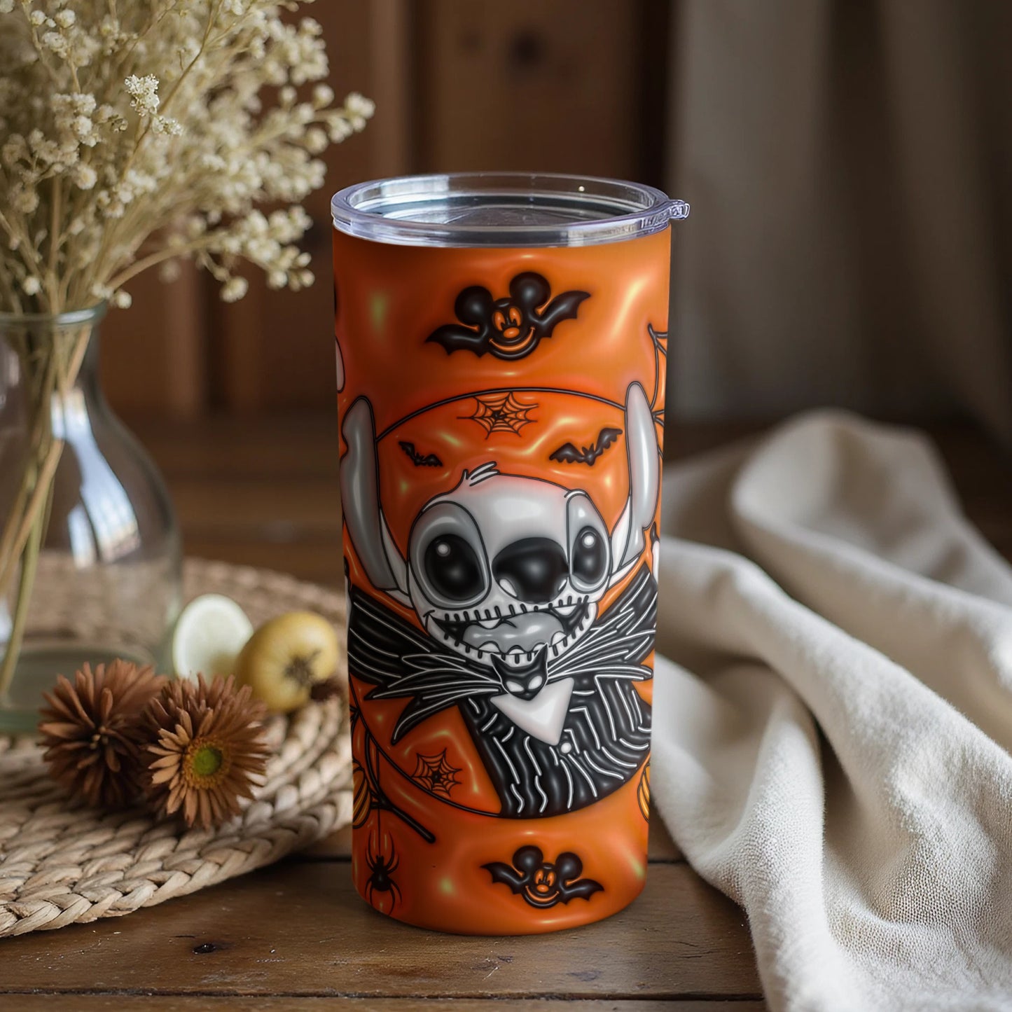 Halloween Theme Cartoon Character Insulated Tumbler