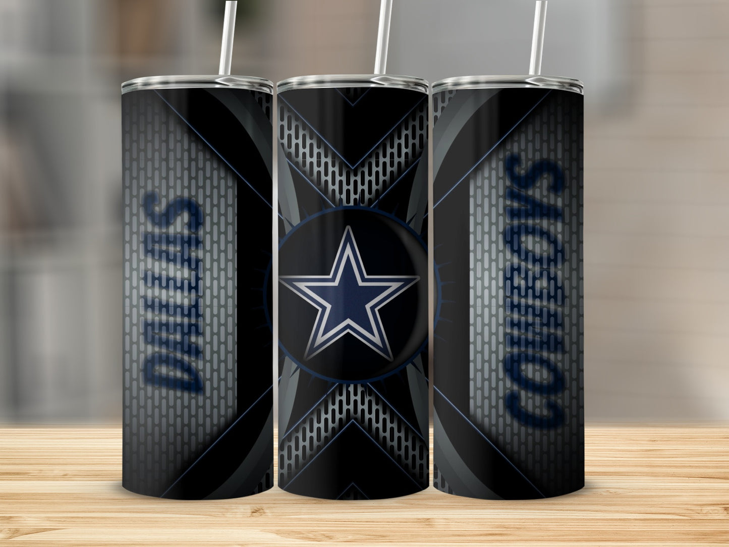 Dallas Cowboys Star Logo on Modern Design Tumblers