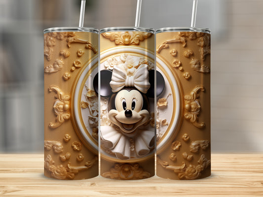 Cute Mouse Themed Decorative Drink Tumbler Cup
