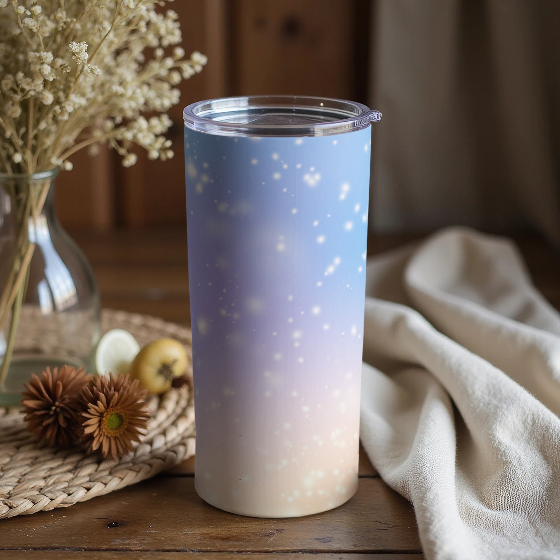 Magical Night Sky Sparkle Tumbler for Beverages