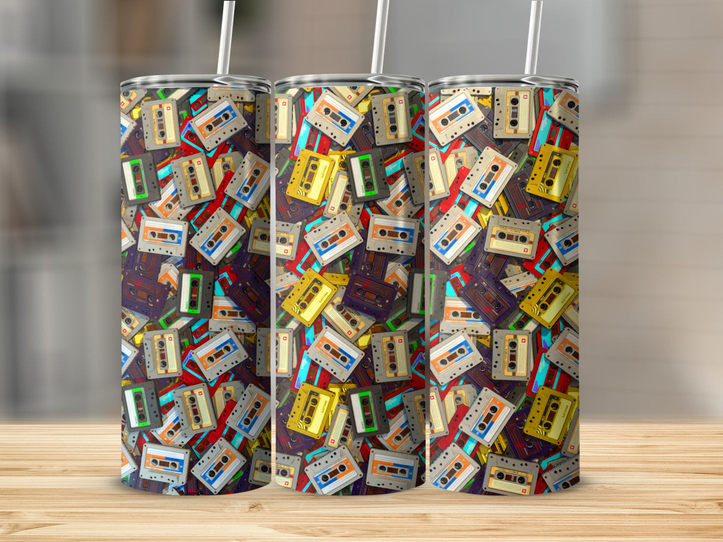 Retro Cassette Tapes Music Audio Vintage Pattern product type