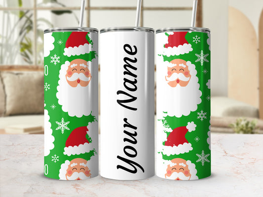 Personalized Christmas Santa Claus Tumbler Holiday Gift