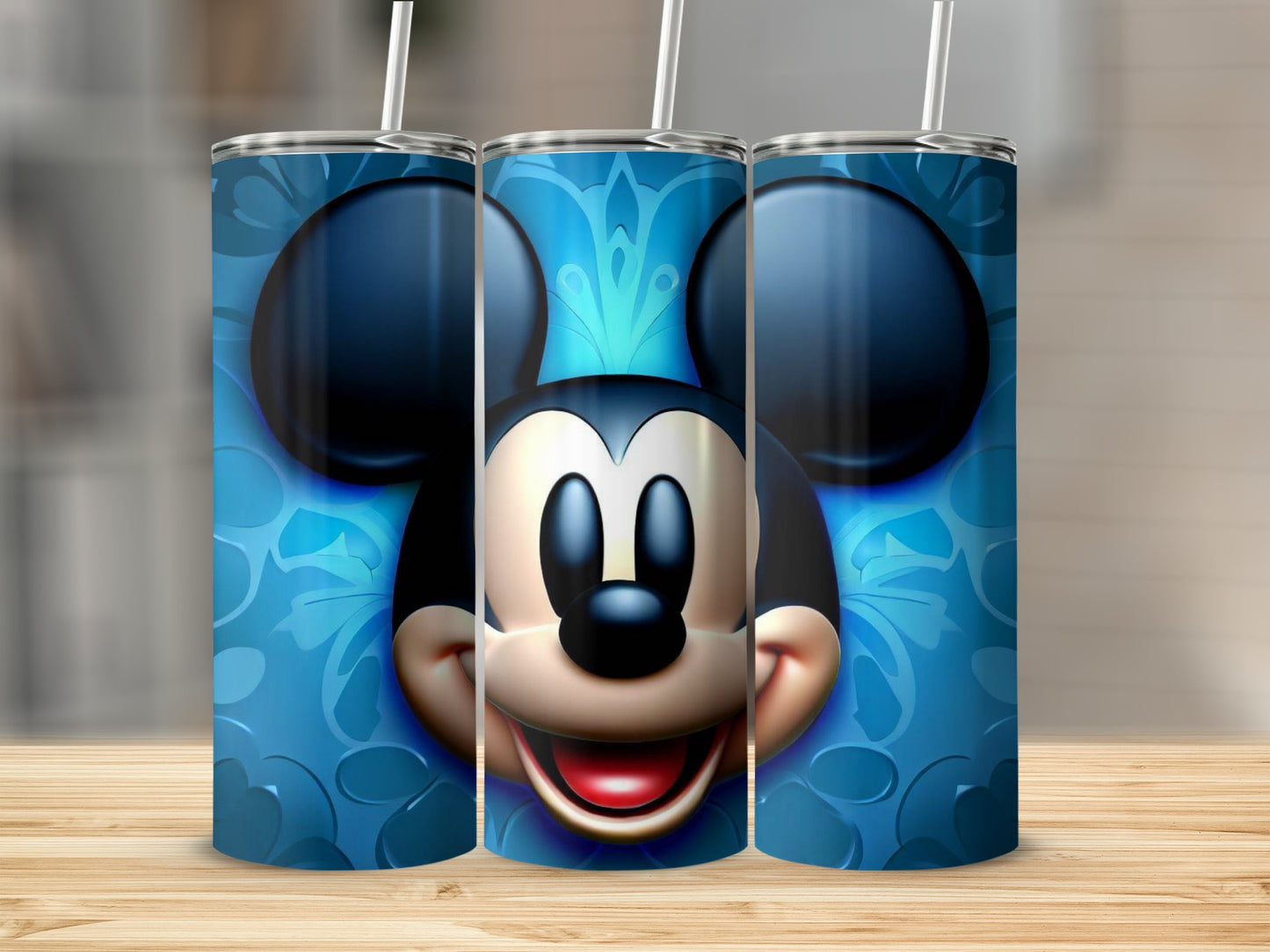 Disney Iconic Mickey Mouse Blue Stainless Tumbler
