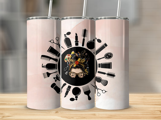 Stylist Tools Hairdresser Design Insulated Tumbler Flask