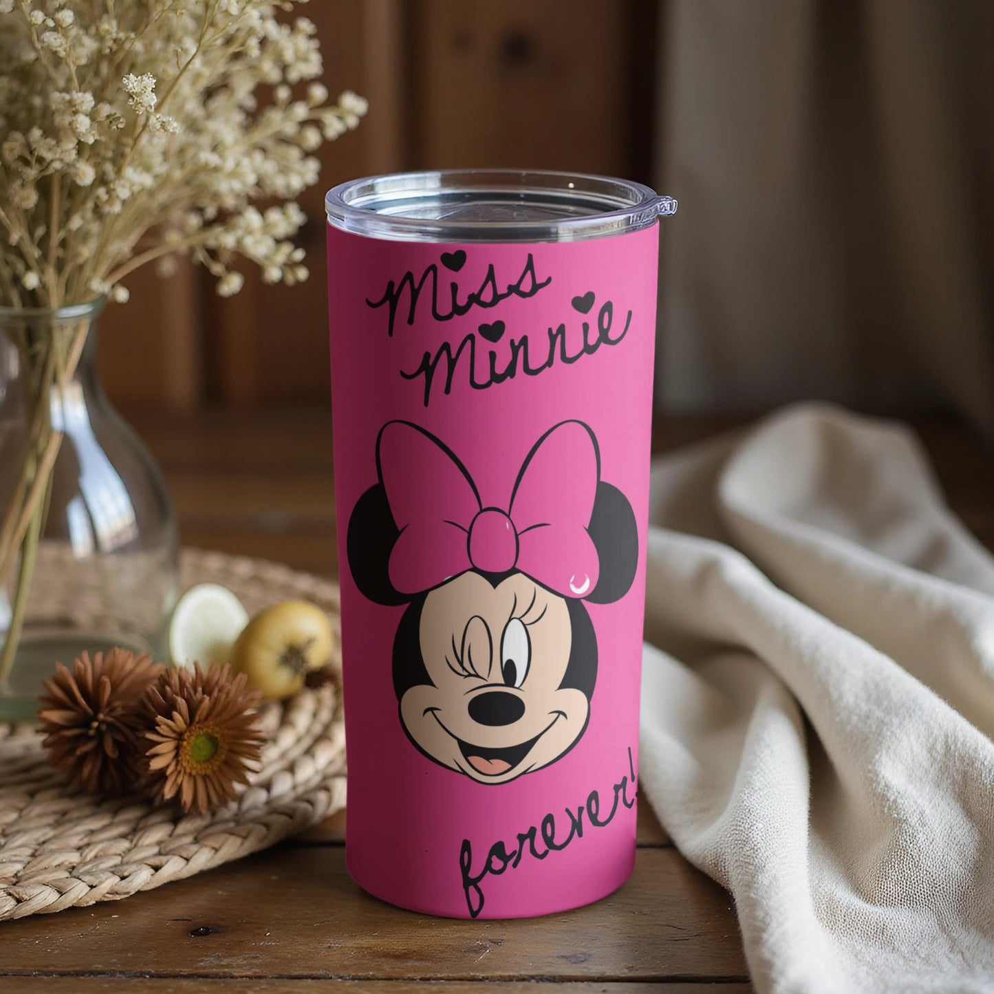 Miss Minnie Forever Printed Tumbler for Coffee Lovers