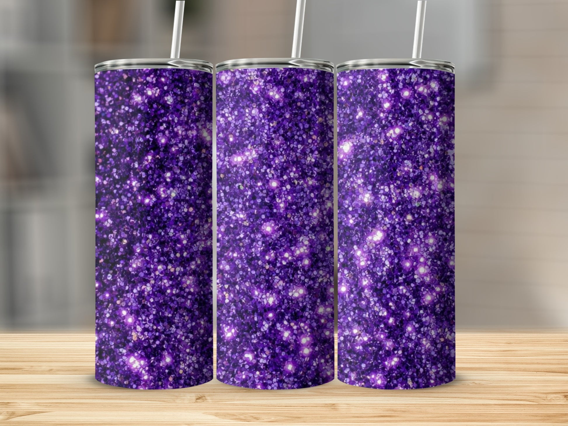 Glittery Purple Sparkle Insulated Tumbler