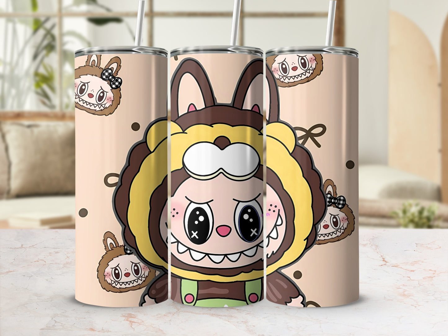 Cute Cartoon Character Stainless Steel Tumbler
