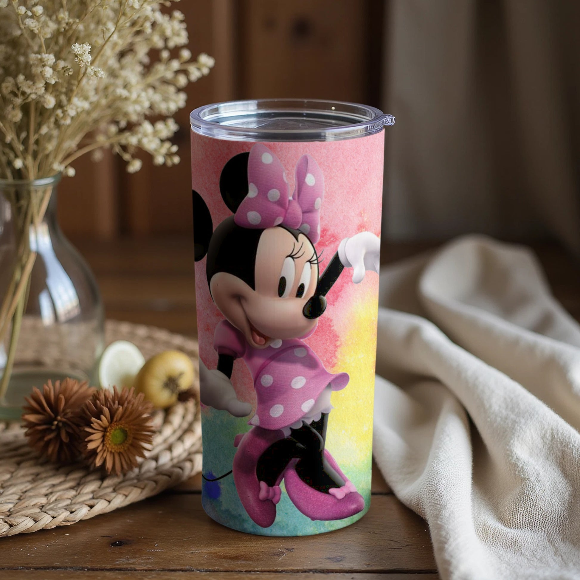 Minnie Mouse Tumbler Cute and Colorful Design