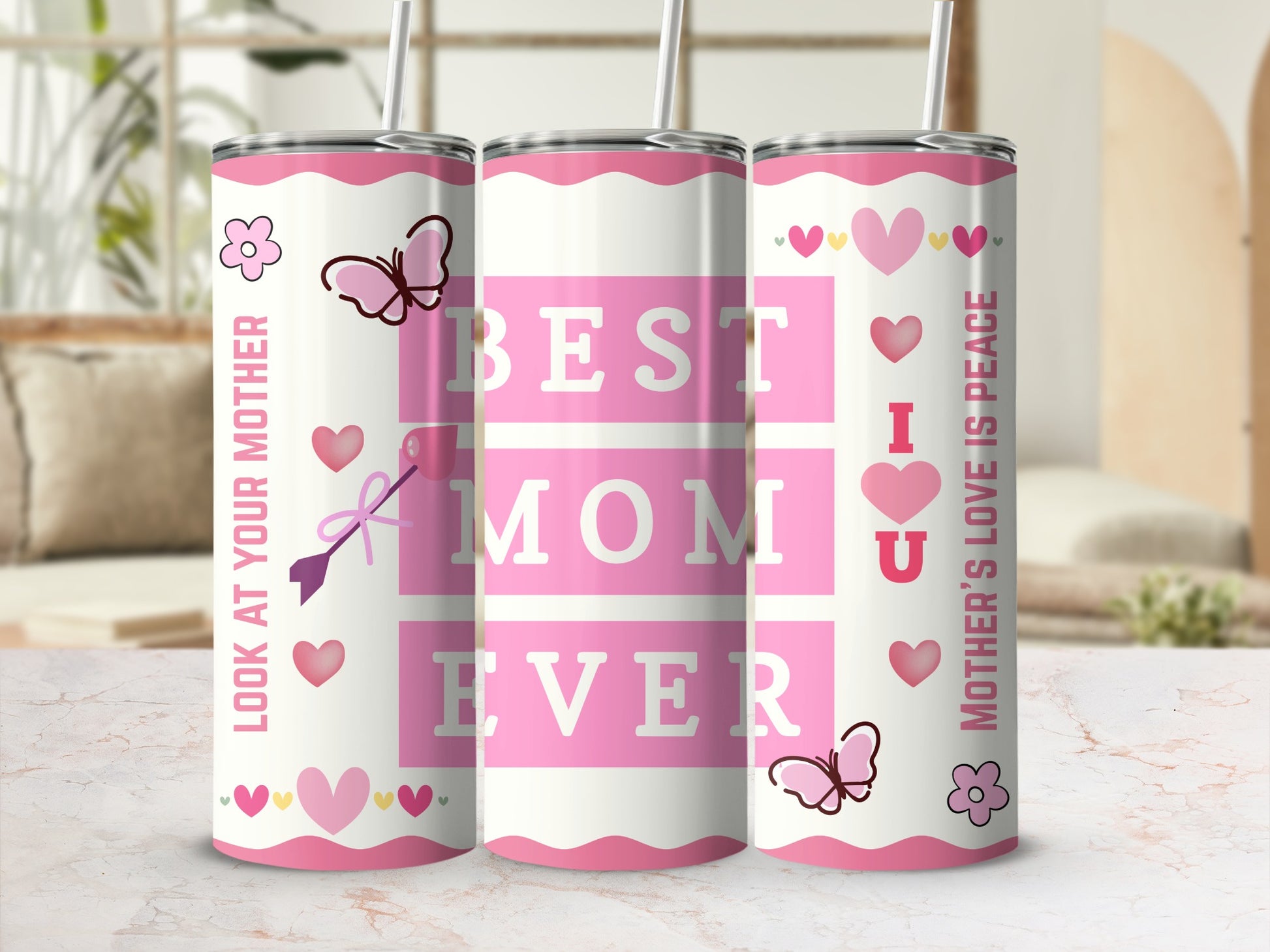 Best Mom Ever Look at Your Mother Mother's Love Tumblers