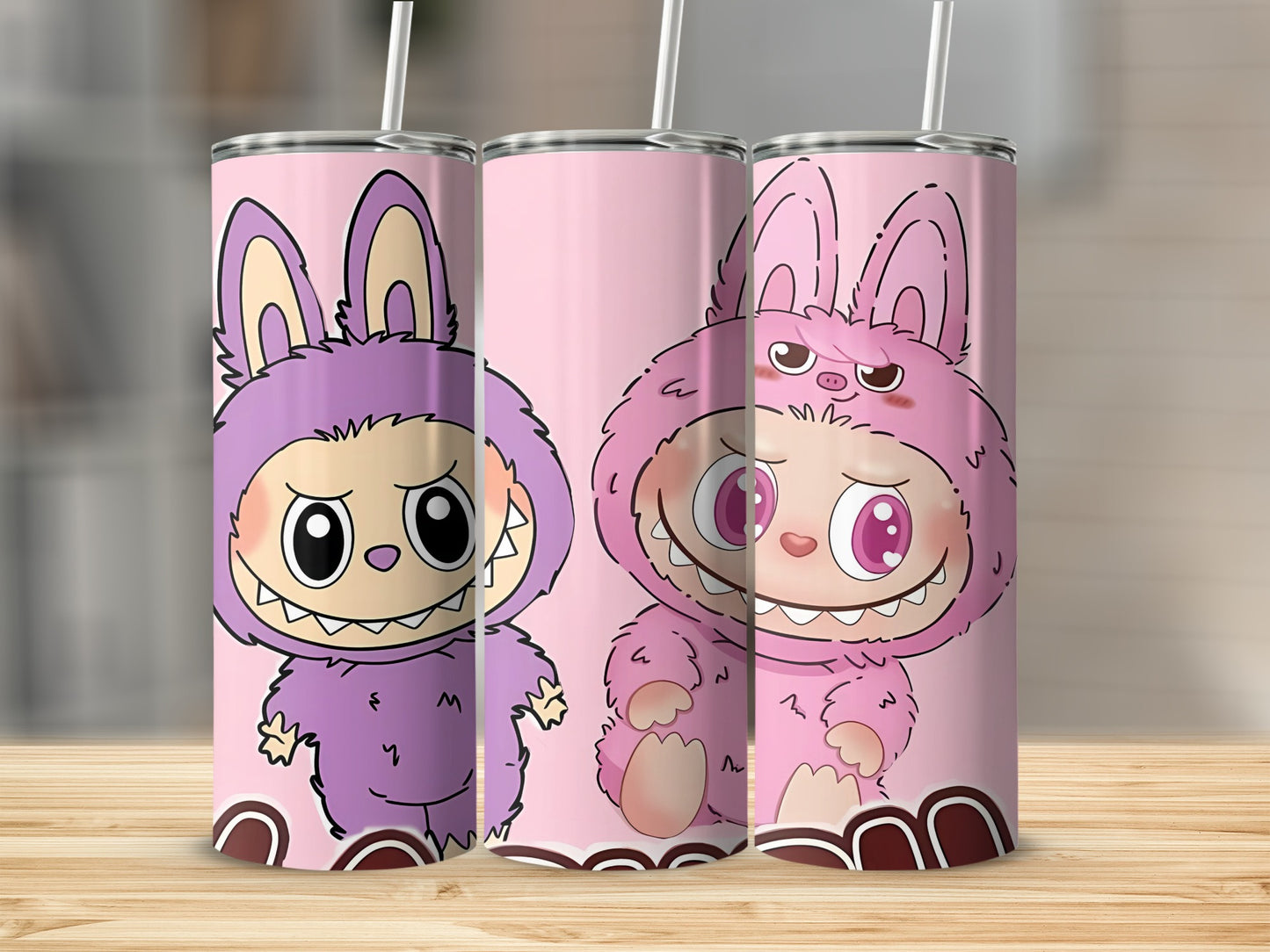 Cute Cartoon Monster Characters Insulated Tumbler