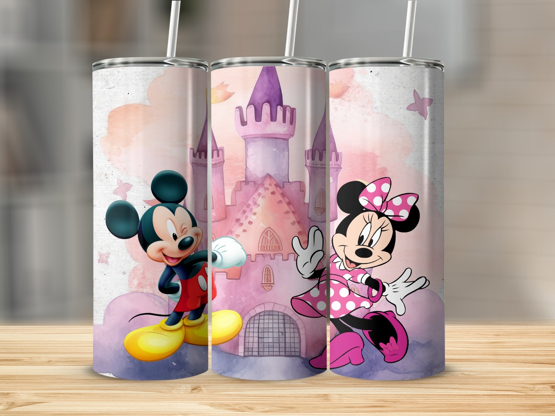 Disney Mickey and Minnie Castle Design Tumbler Product
