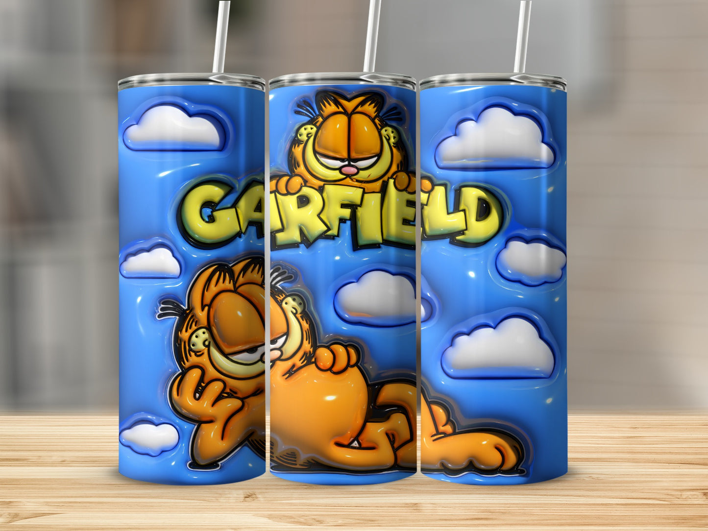 Garfield Clouds Cartoon Character Tumbler product type