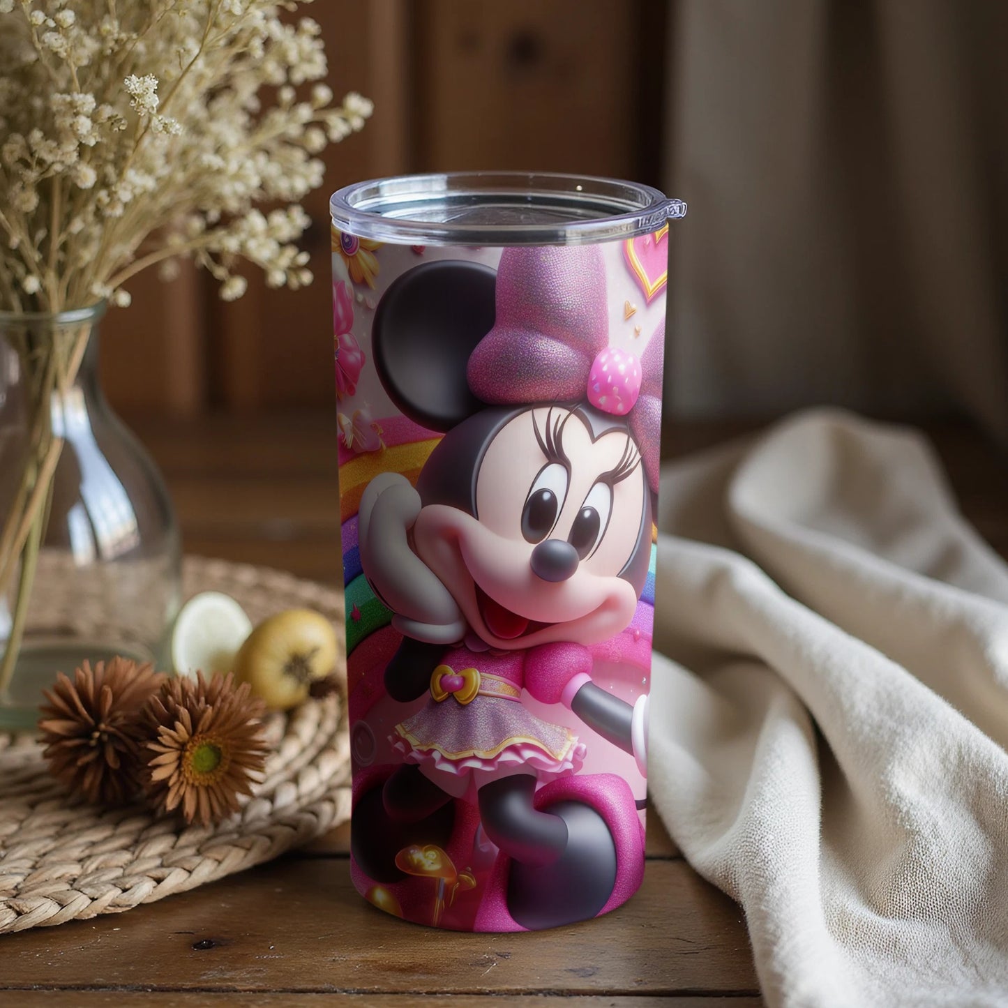 Minnie Mouse Tumbler Pink Cartoon Cup Product