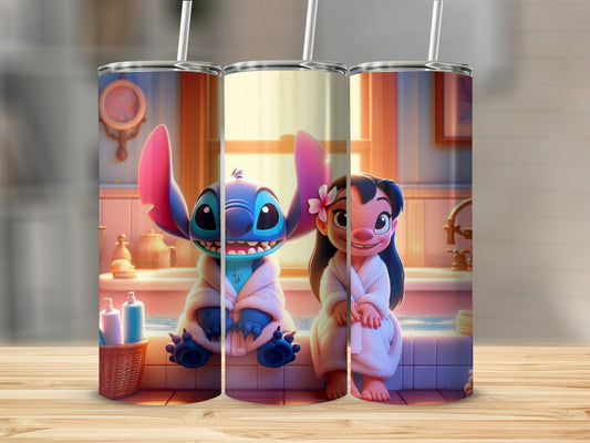 Cute Cartoon Character Personalized Tumbler Design