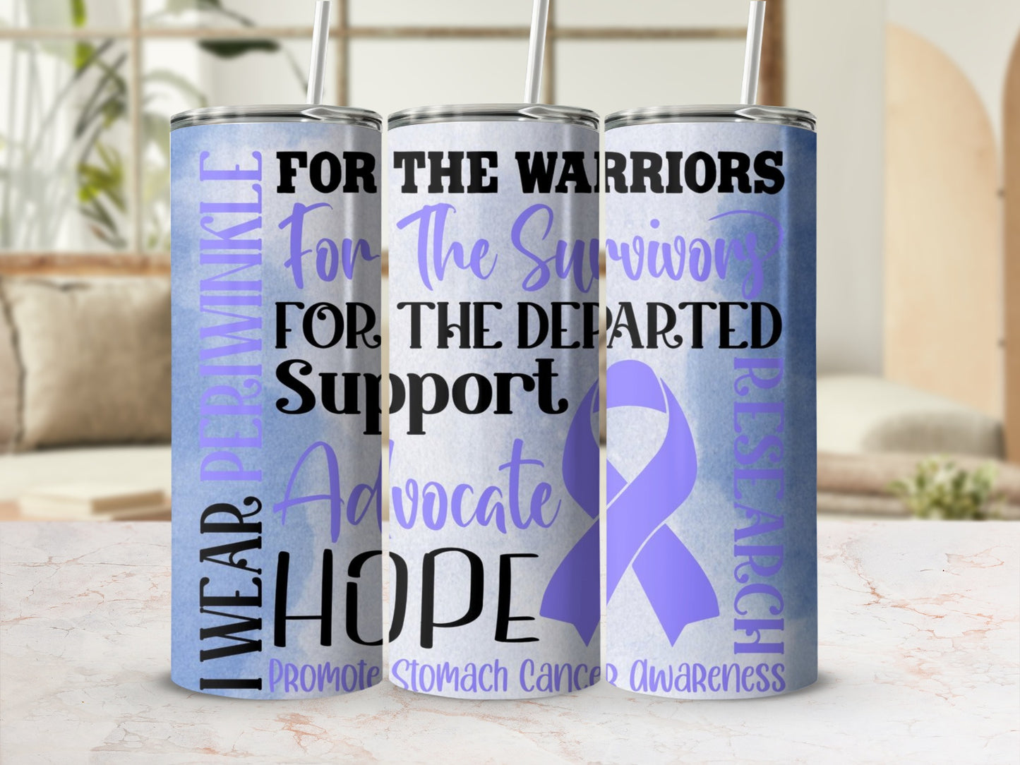Stomach Cancer Awareness Advocate Support Tumbler