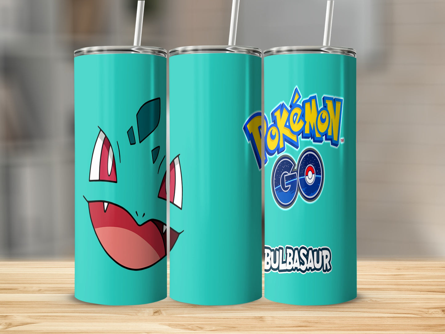 Pokémon GO Bulbasaur Design Stainless Steel Tumbler