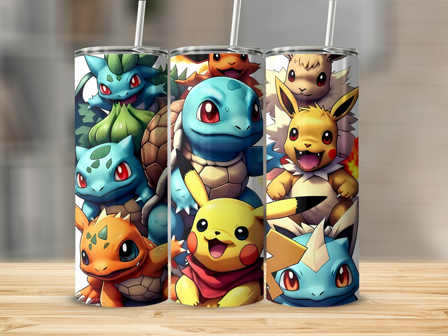 Colorful Anime Character Insulated Tumbler with Straw
