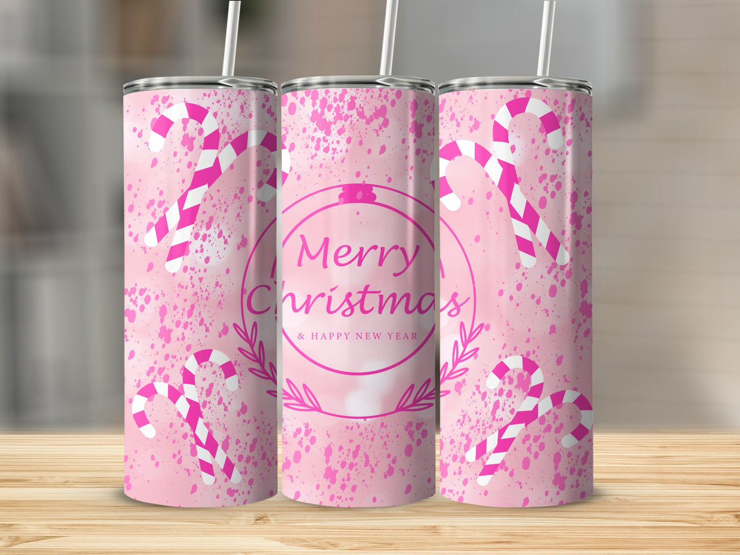 Merry Christmas and Happy New Year Tumbler Product