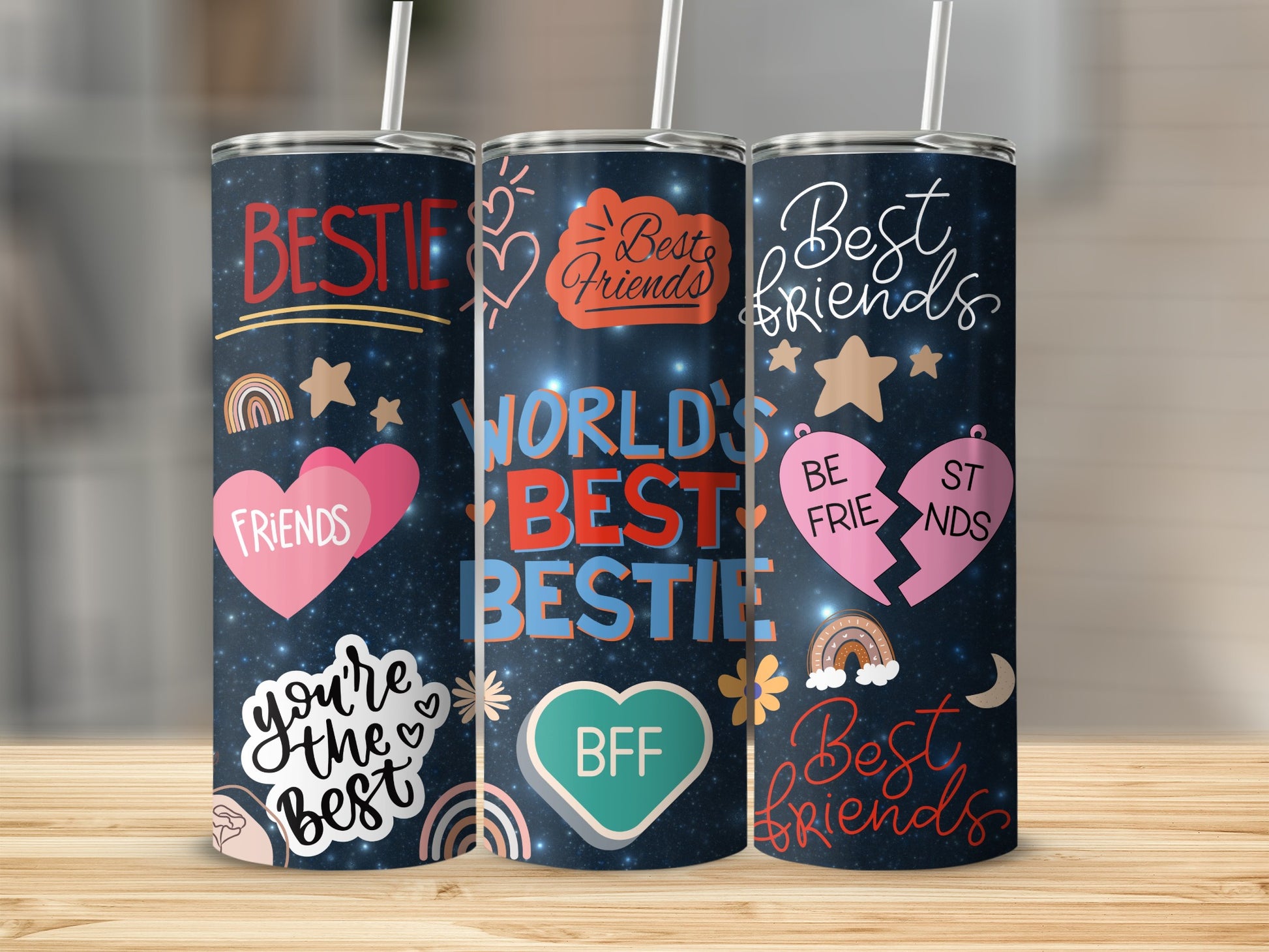 World's Best Bestie Best Friends BFF Tumbler