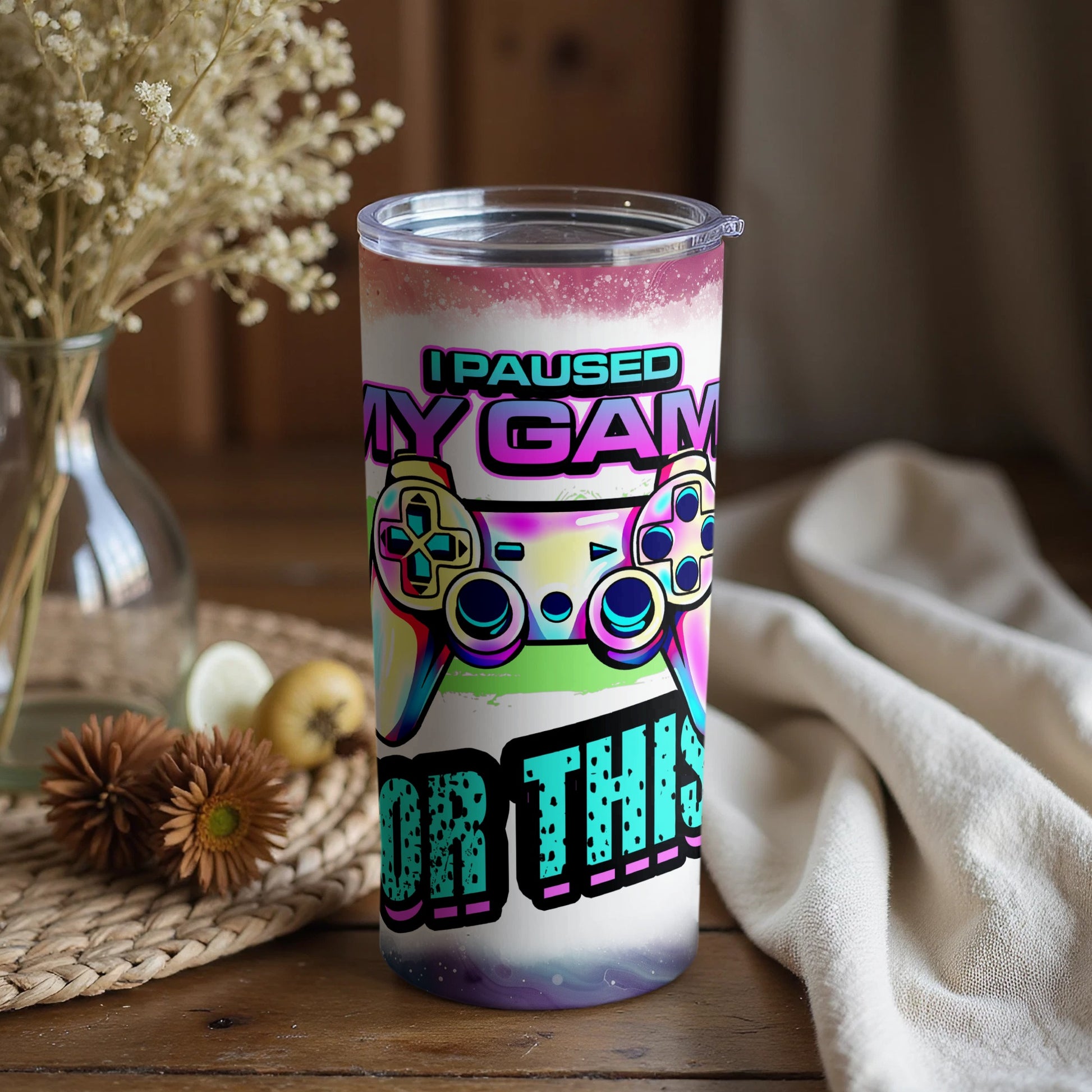I Paused My Game For This Colorful Drink Tumbler Cup
