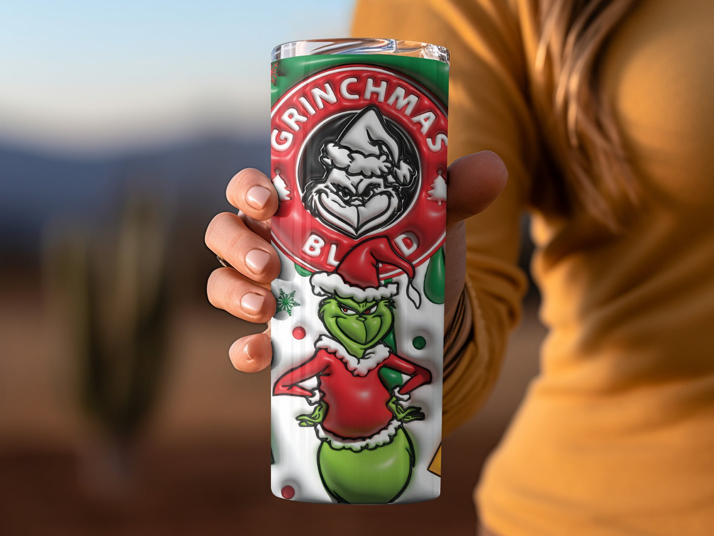 Grinchmas Blend Festive Design Tumbler Product