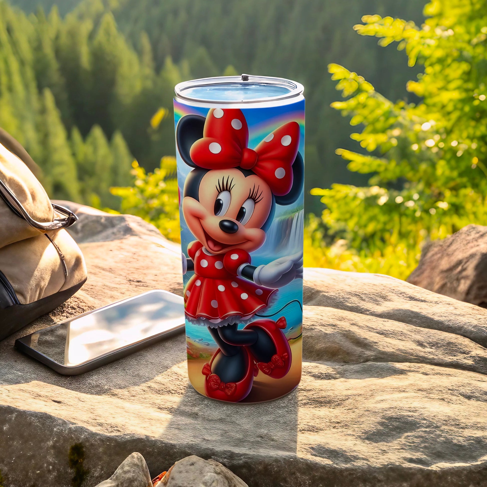 Adorable Minnie Mouse Design Travel Tumbler Cup