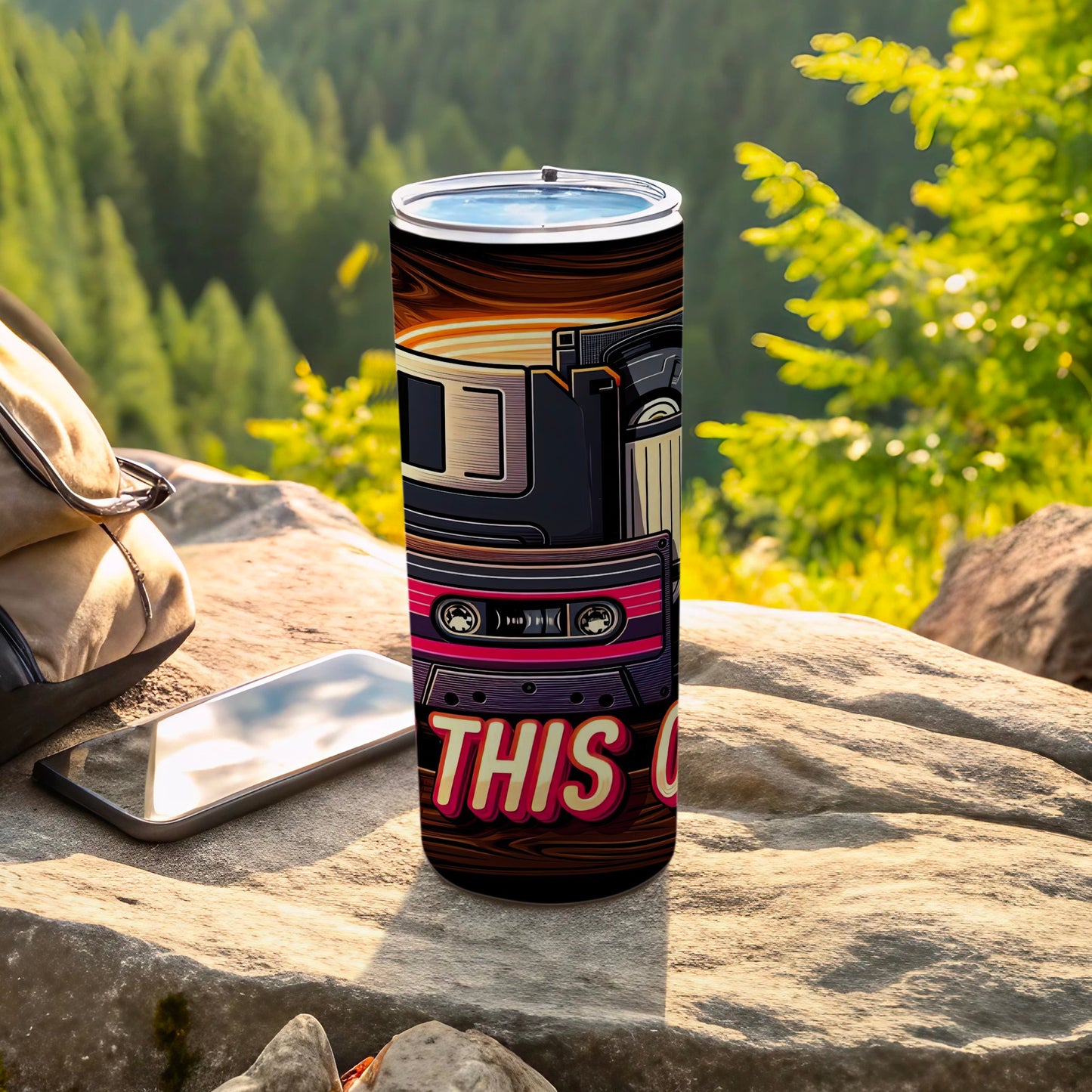 Cassette Tape Stacked Design Retro Musical Tumbler Product type
Tumbler, Skinny tumbler, Cassette tape, Retro music, Vintage design, Mixtape art, 80s nostalgia, 90s aesthetic, Audio player, Music lover, Drinkware, Beverage holder, Unique gift, Portable cup, Outdoor gear, Travel essential, Graphic print, Cool design, Insulated bottle, Pop culture