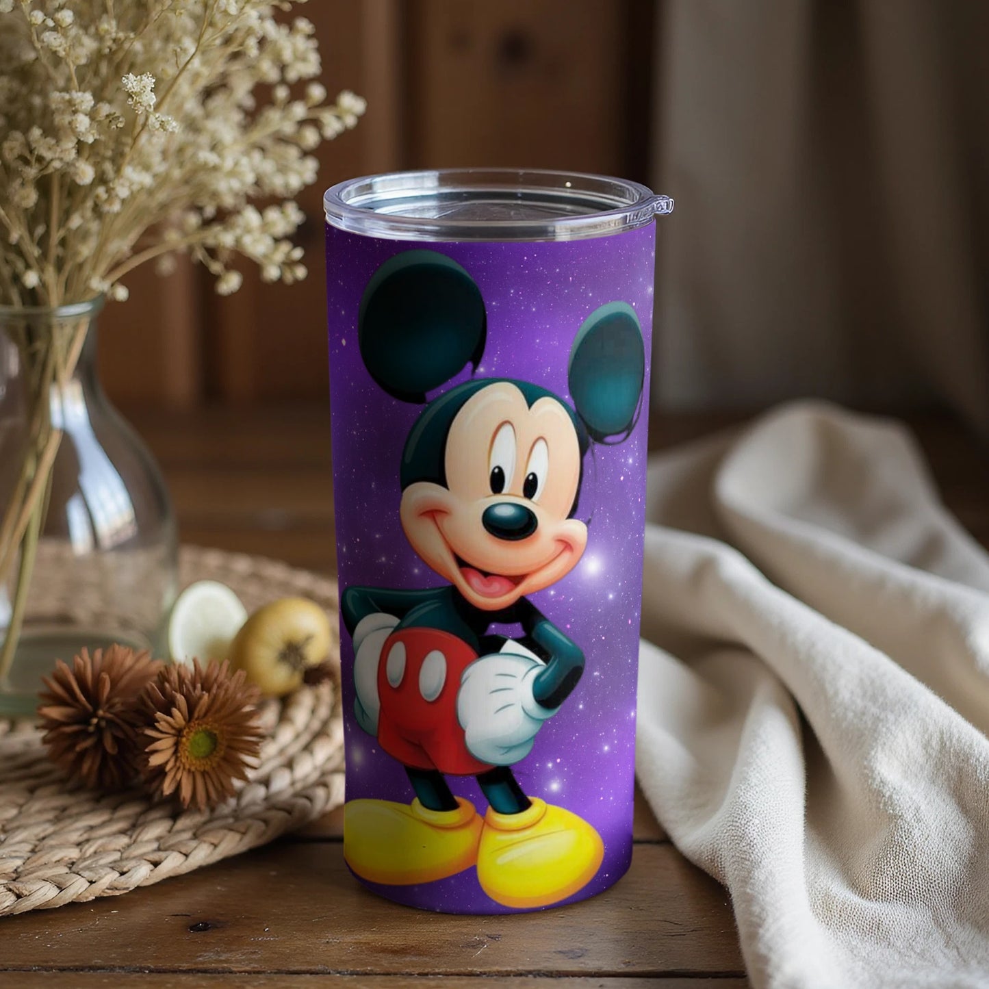 Purple Disney Mickey Mouse Tumbler for Kids and Adults