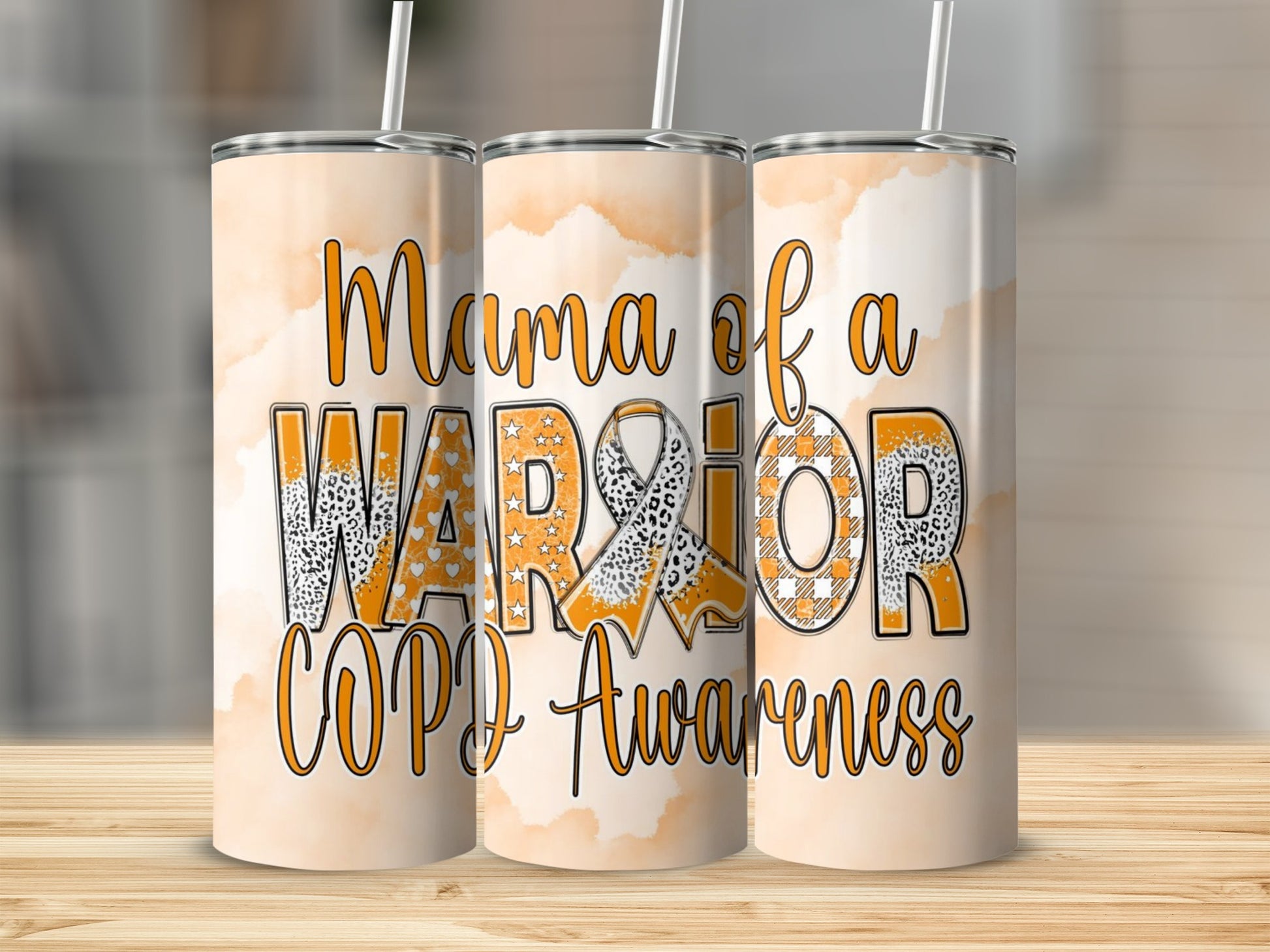 Mama of a Warrior COPD Awareness tumbler