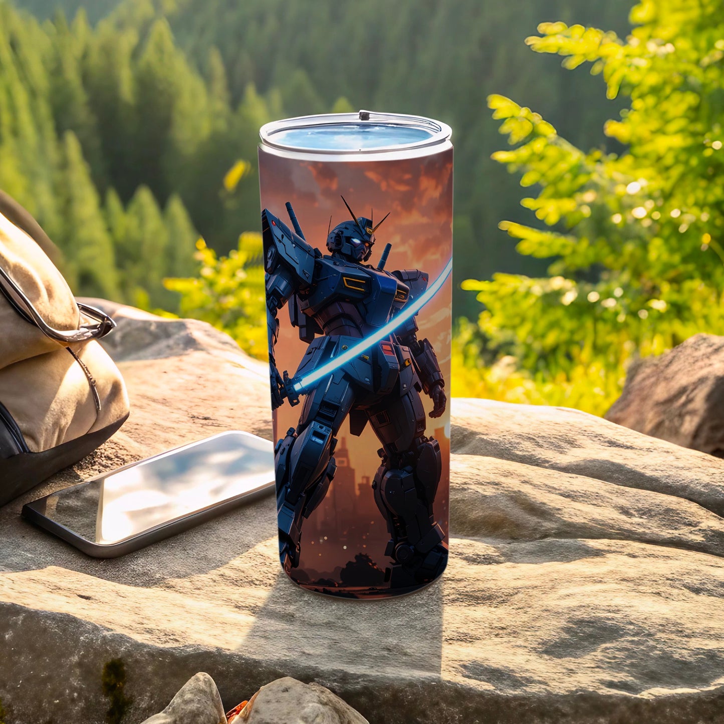 Futuristic Mech Robot Design Tumbler for Adventure