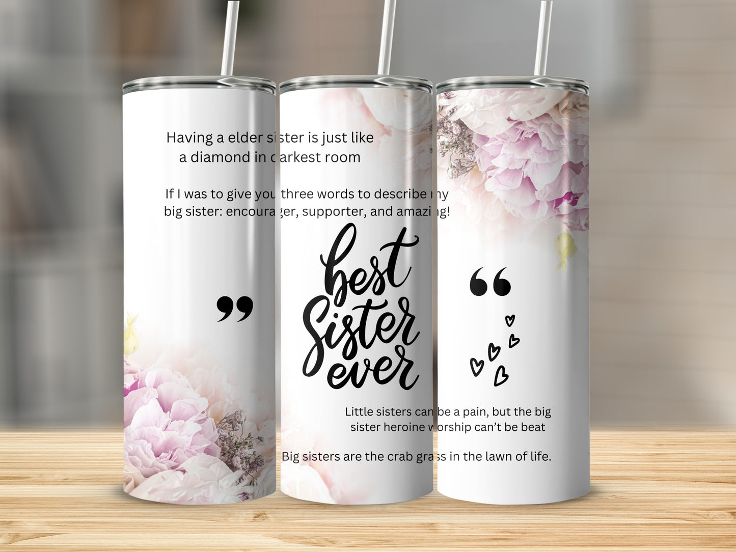 Best Sister Ever 20oz Tumbler Gift for Sisters