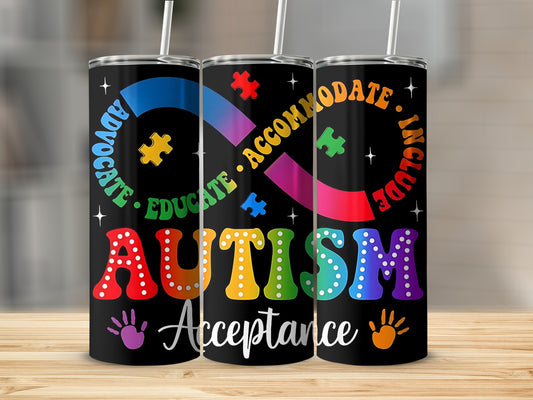 Advocate Educate Accommodate Autism Acceptance Product